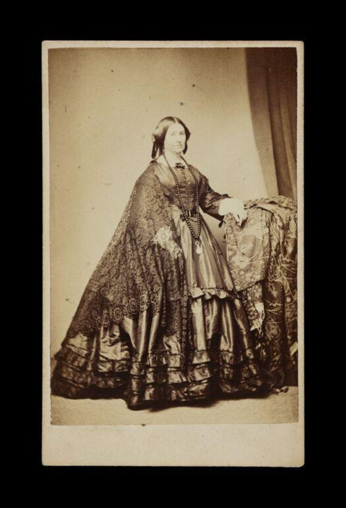 Victorian Woman Studio Portrait