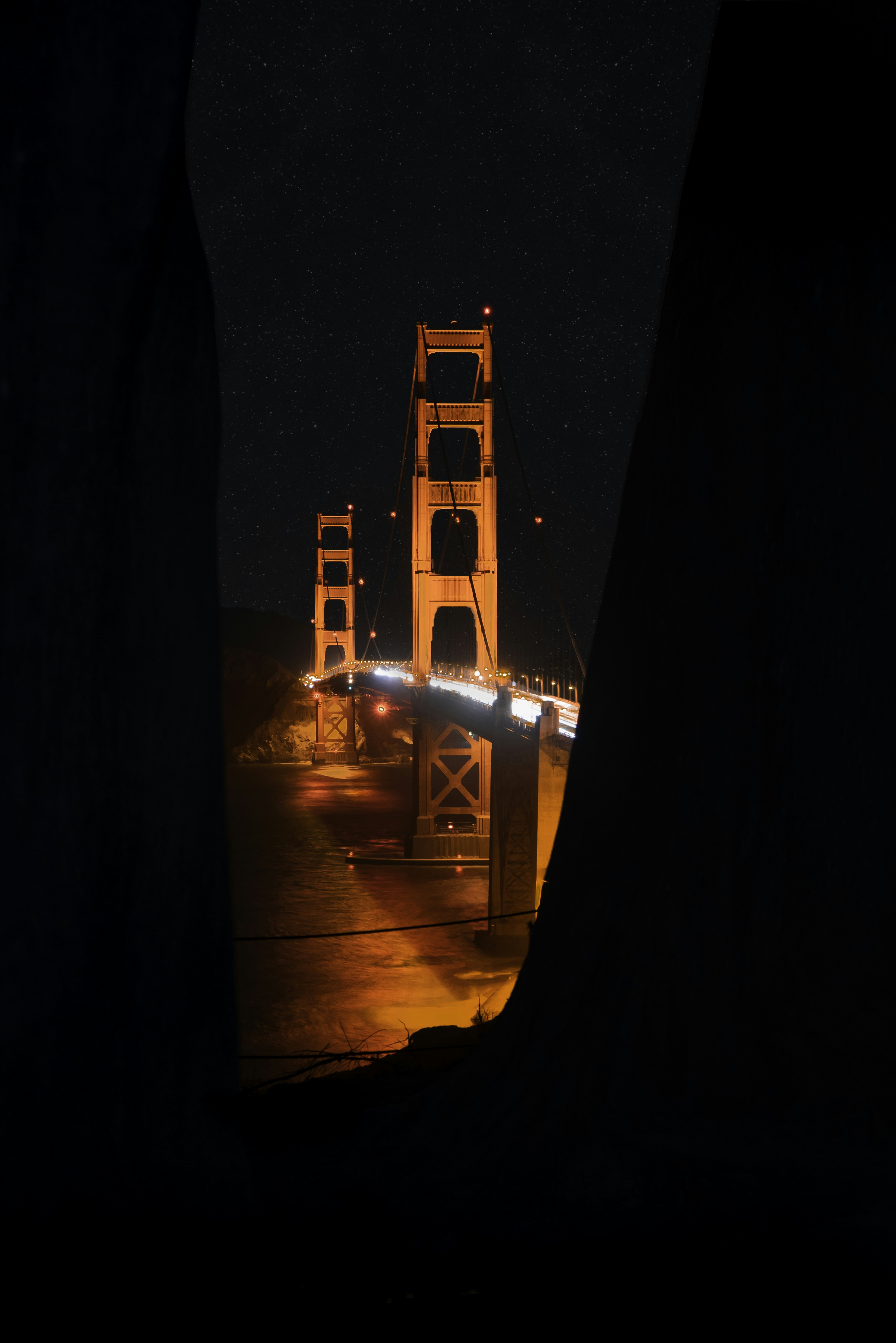 Golden Gate Bridge Night View