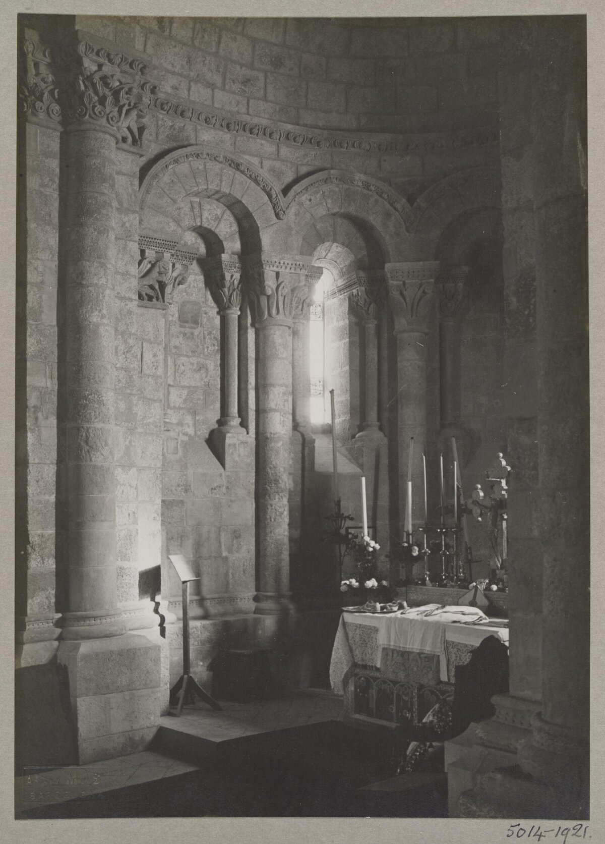 Vintage Church Apse Altar Interior