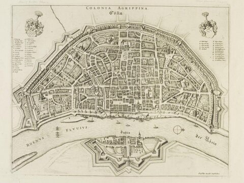 Antique Map of Cologne