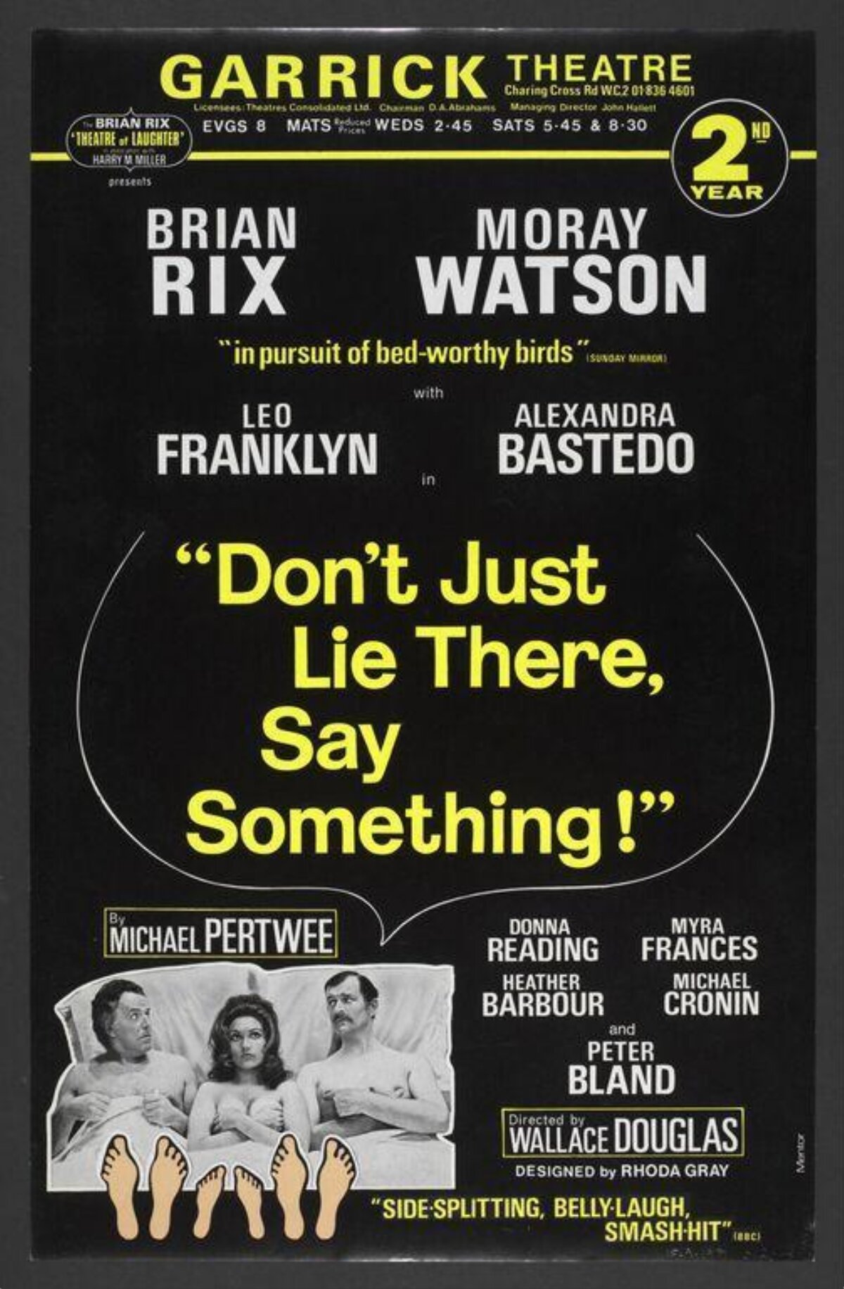 Don't Just Lie There, Say Something! Theatre Poster