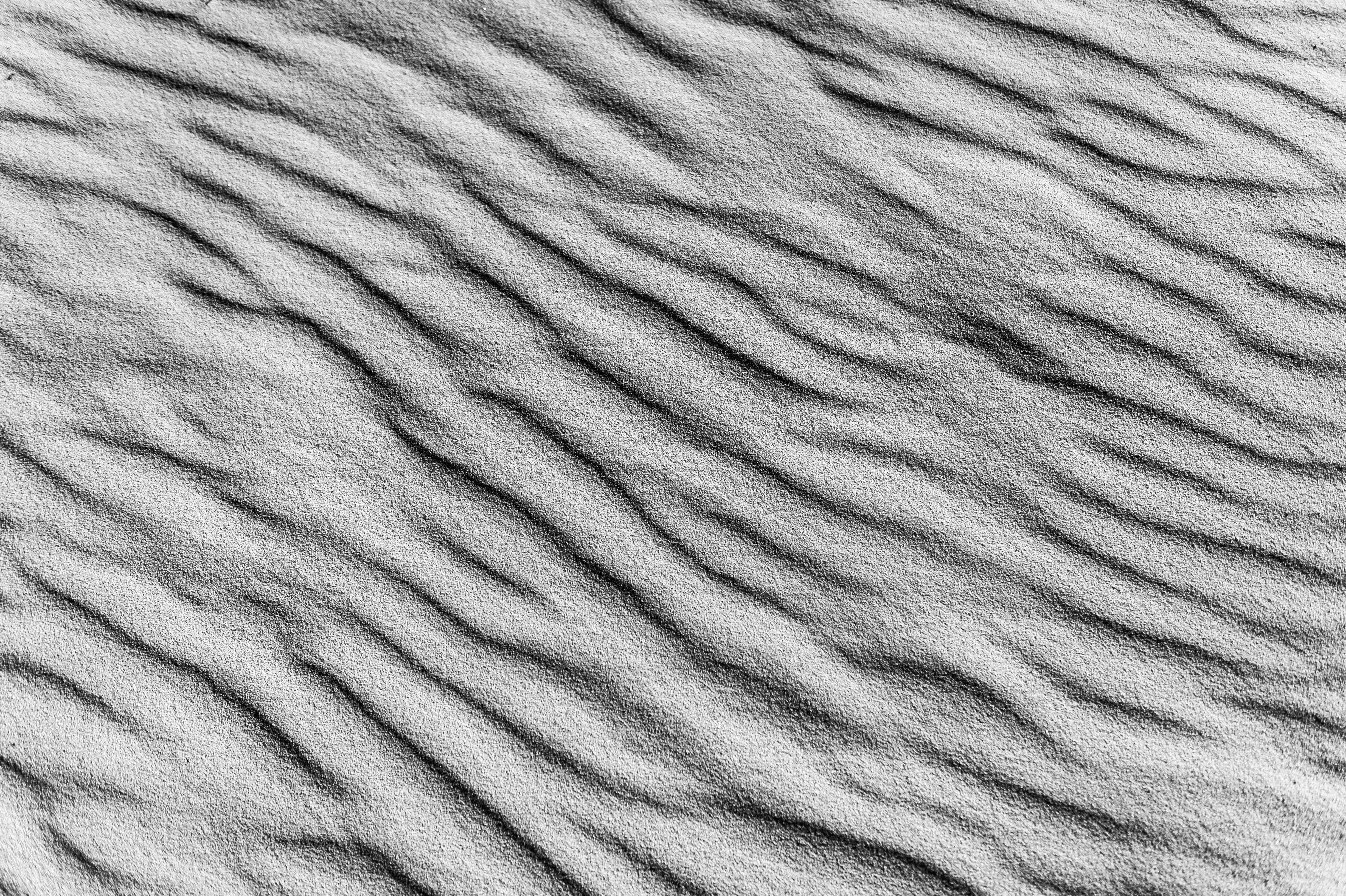 Black and White Sand Ripples