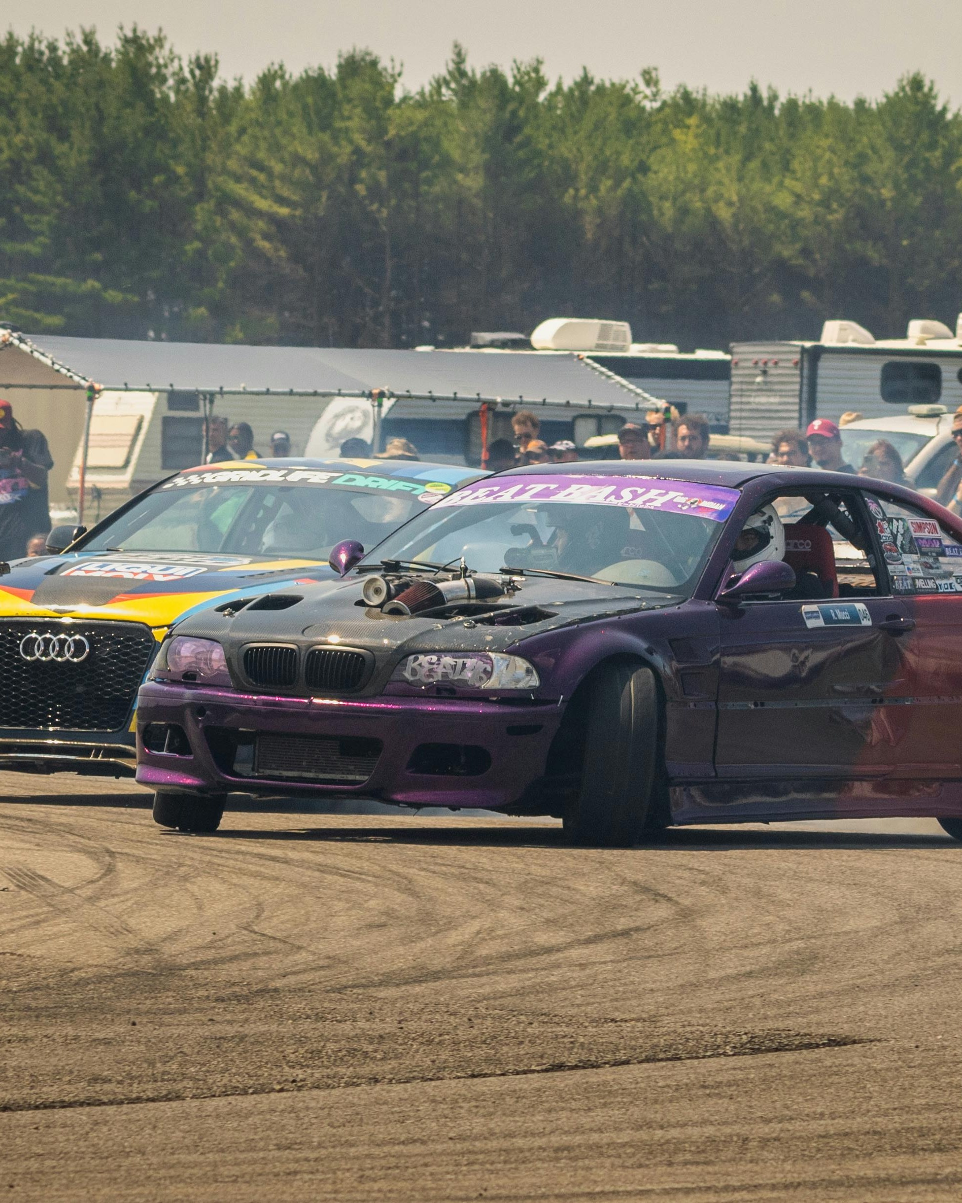 Tandem Drift Competition On Track