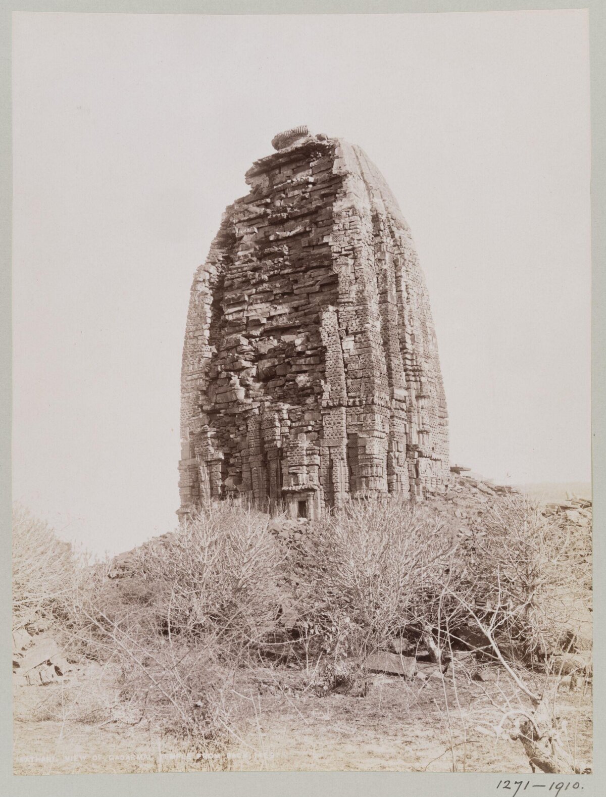 Ruined Ancient Stone Temple Tower