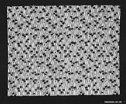 Black and White Star Wavy Pattern