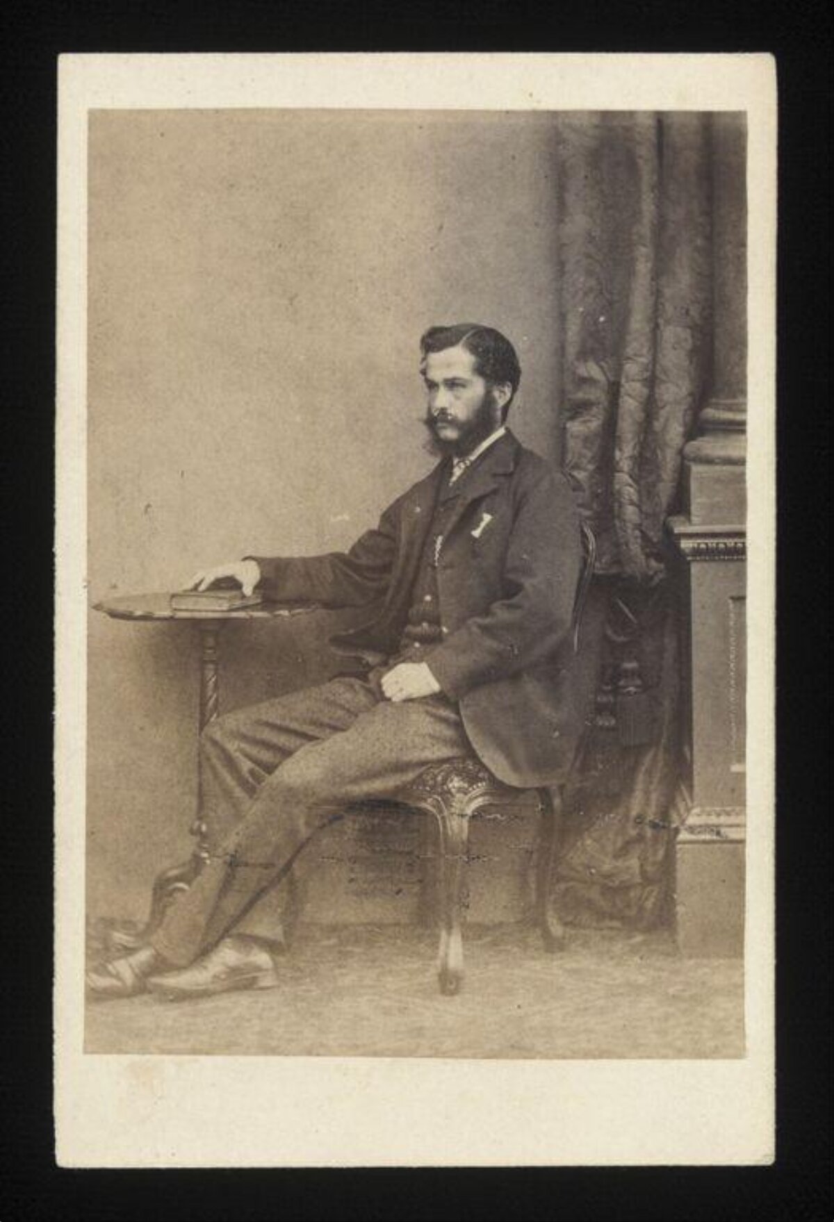 Vintage Portrait of Seated Gentleman