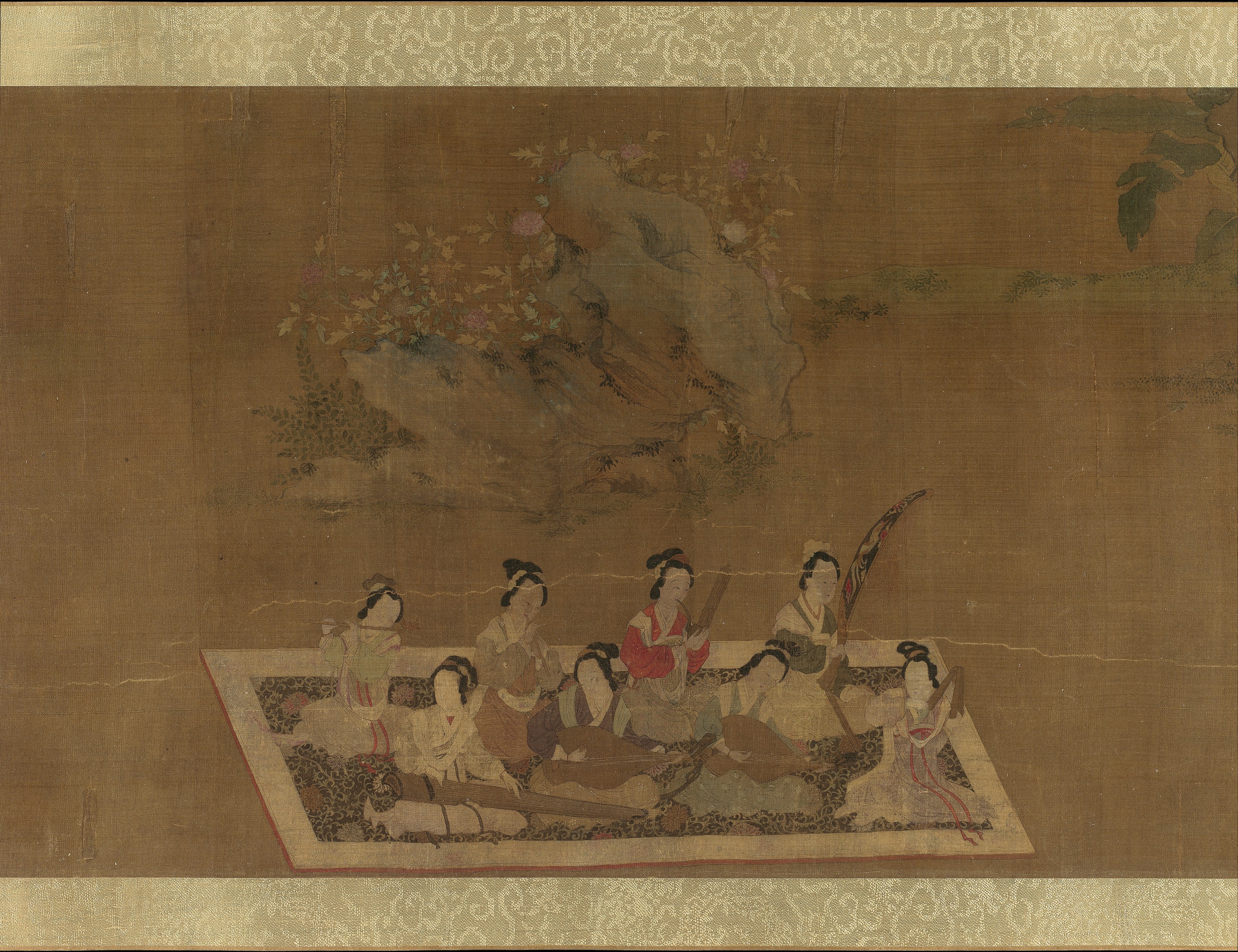 Ancient Chinese Painting of Female Musicians