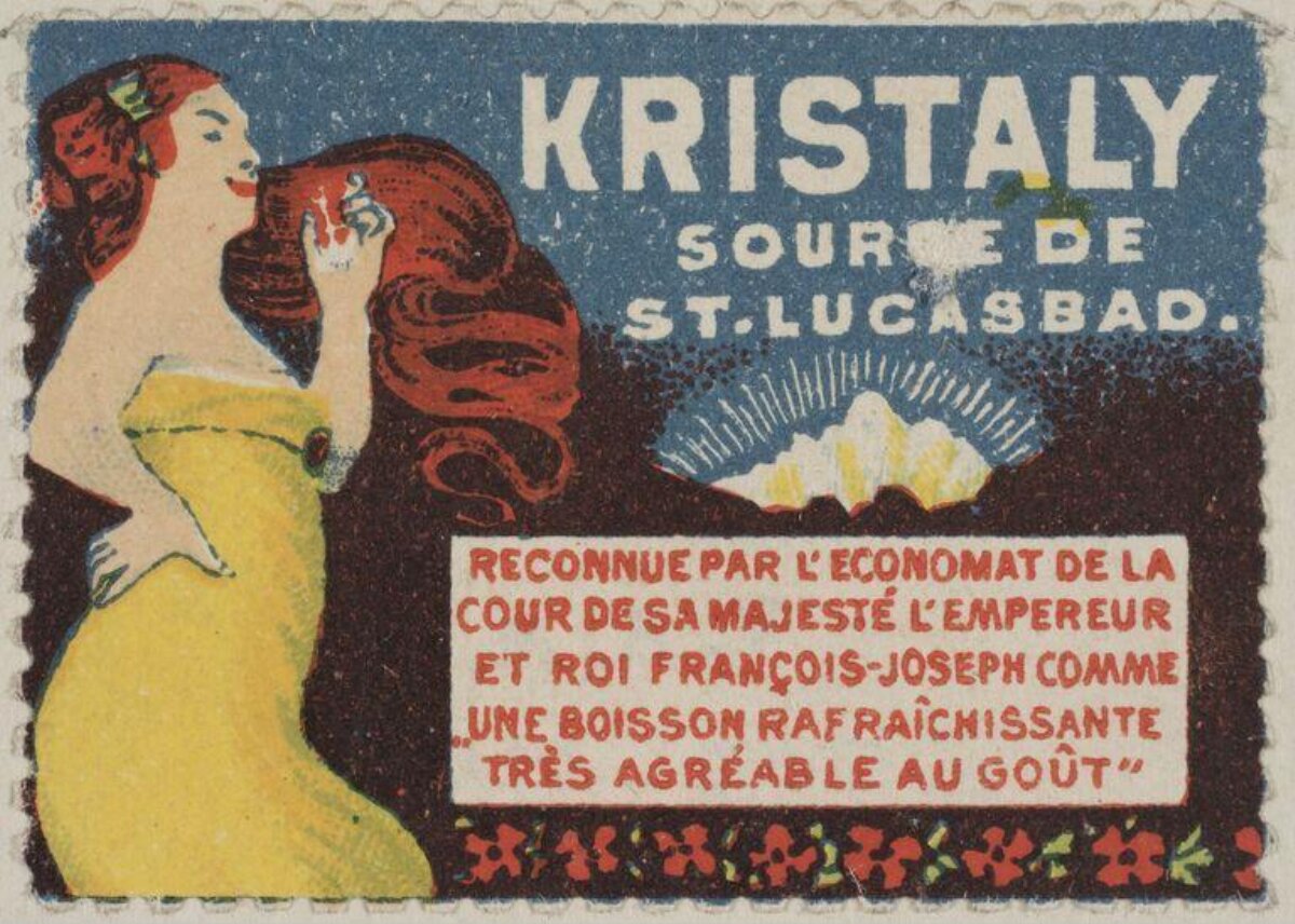 Vintage Kristaly Beverage Advertisement