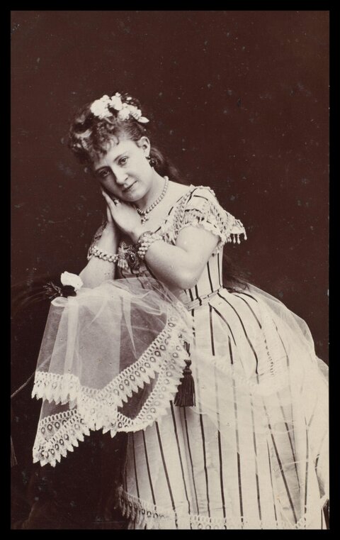 Vintage Studio Portrait of Victorian Woman