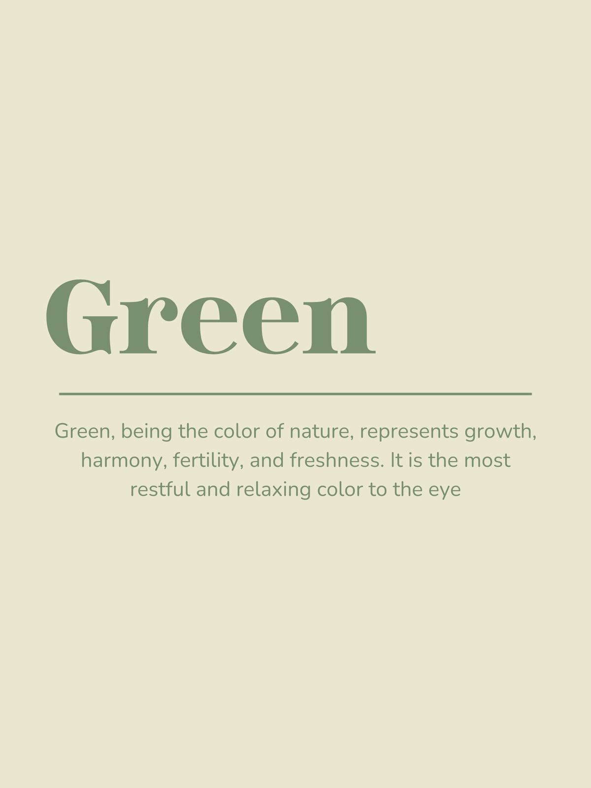 Meaning of the Color Green