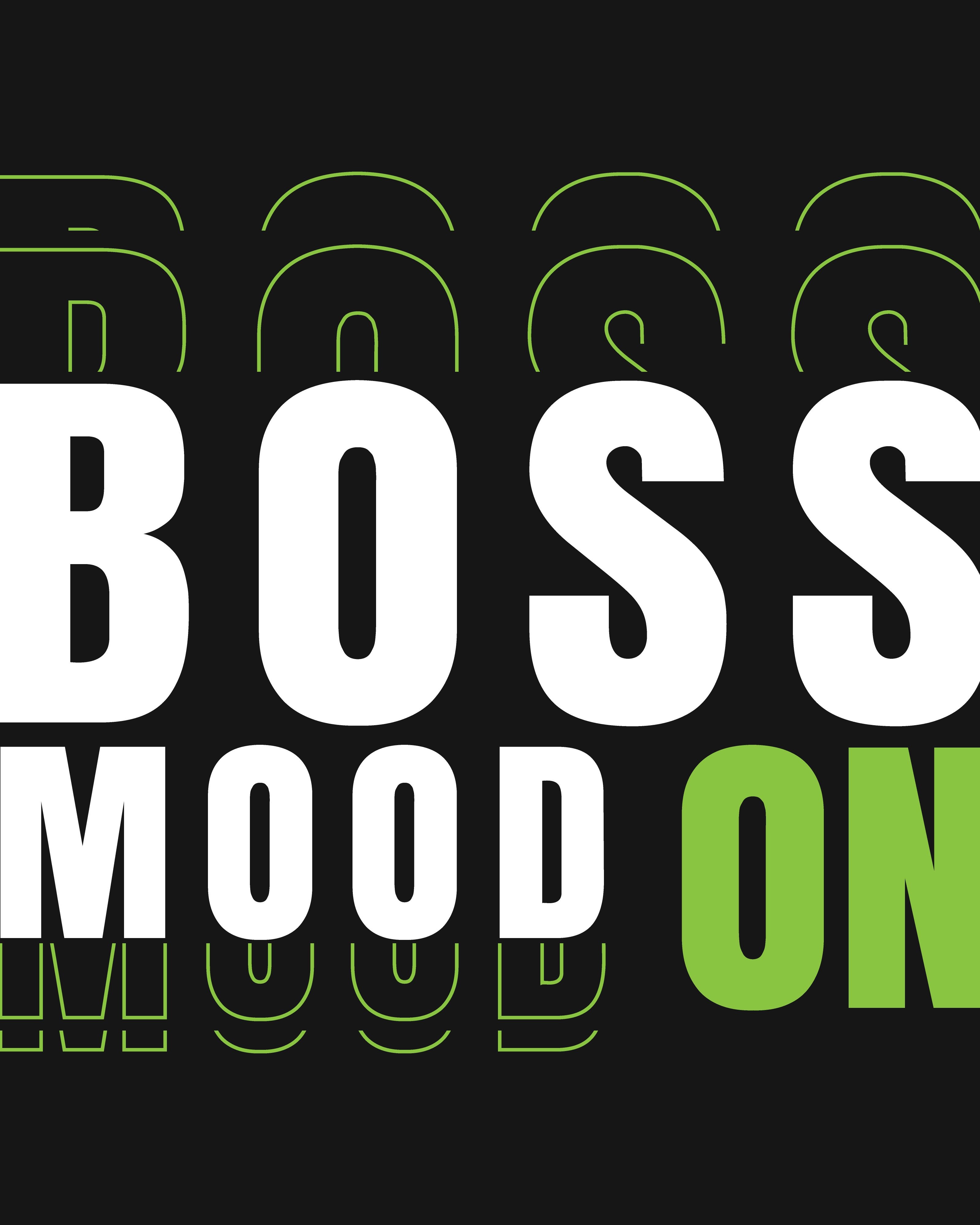 Boss Mood On Typography Design