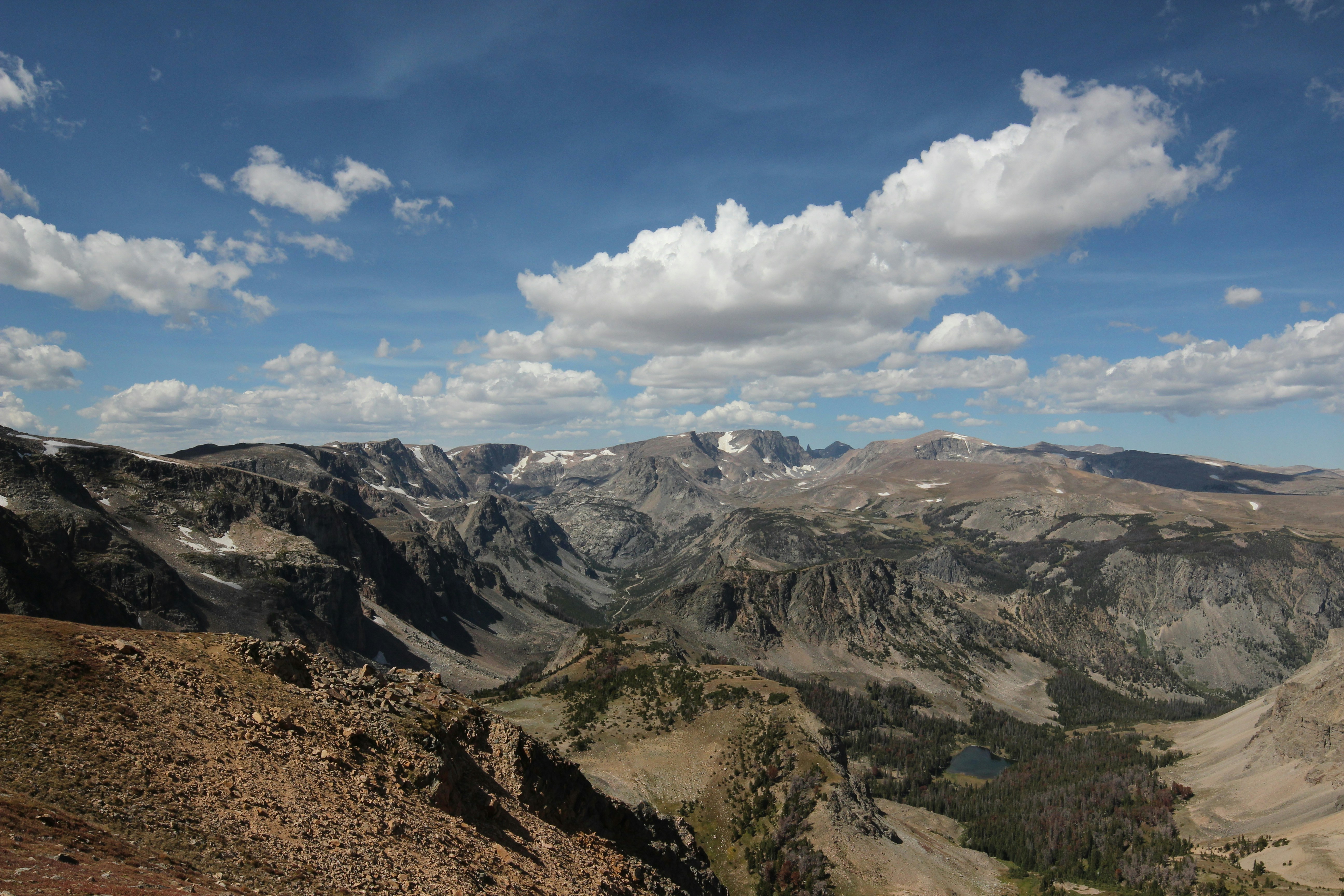 Alpine Mountain Valley Landscape