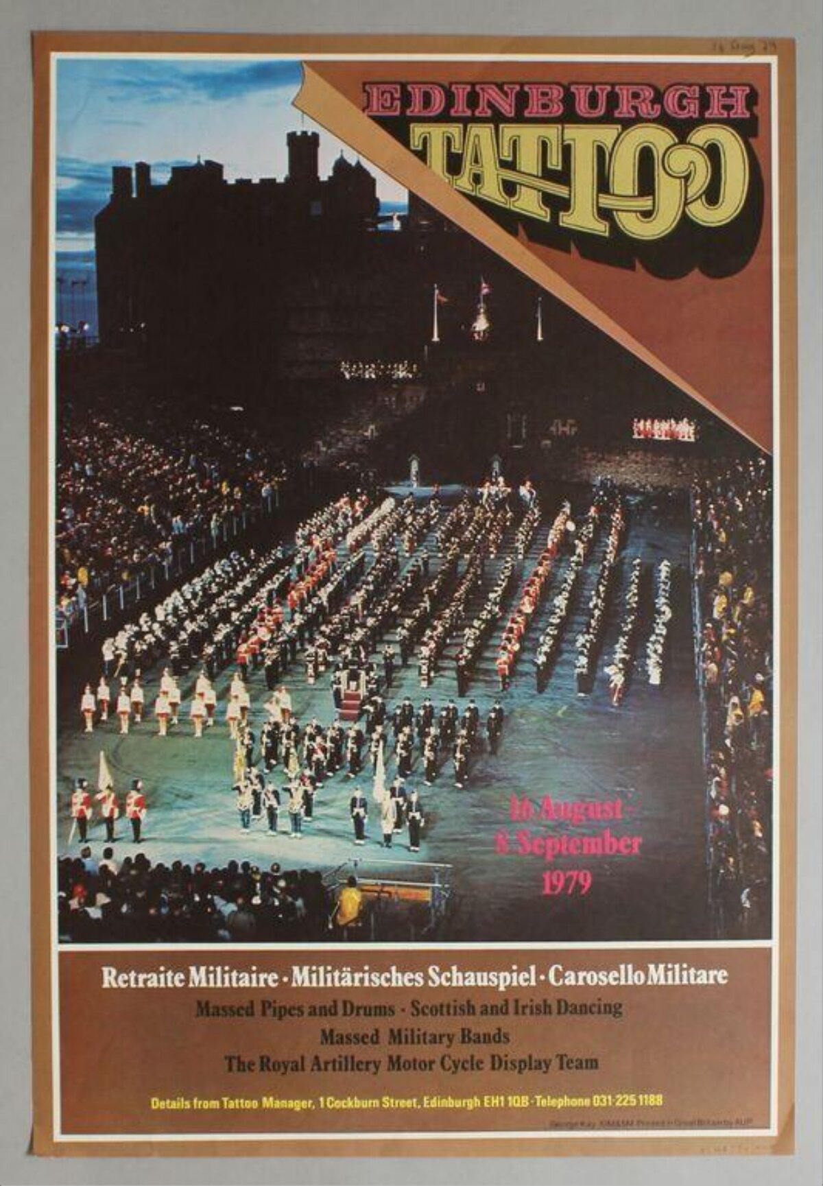 1979 Edinburgh Tattoo Poster