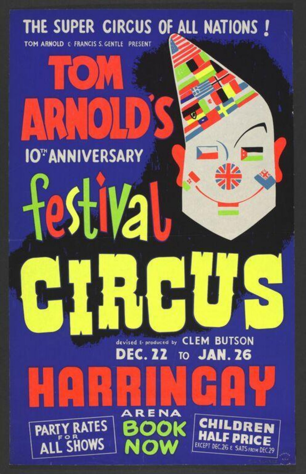 Tom Arnold's Festival Circus Poster