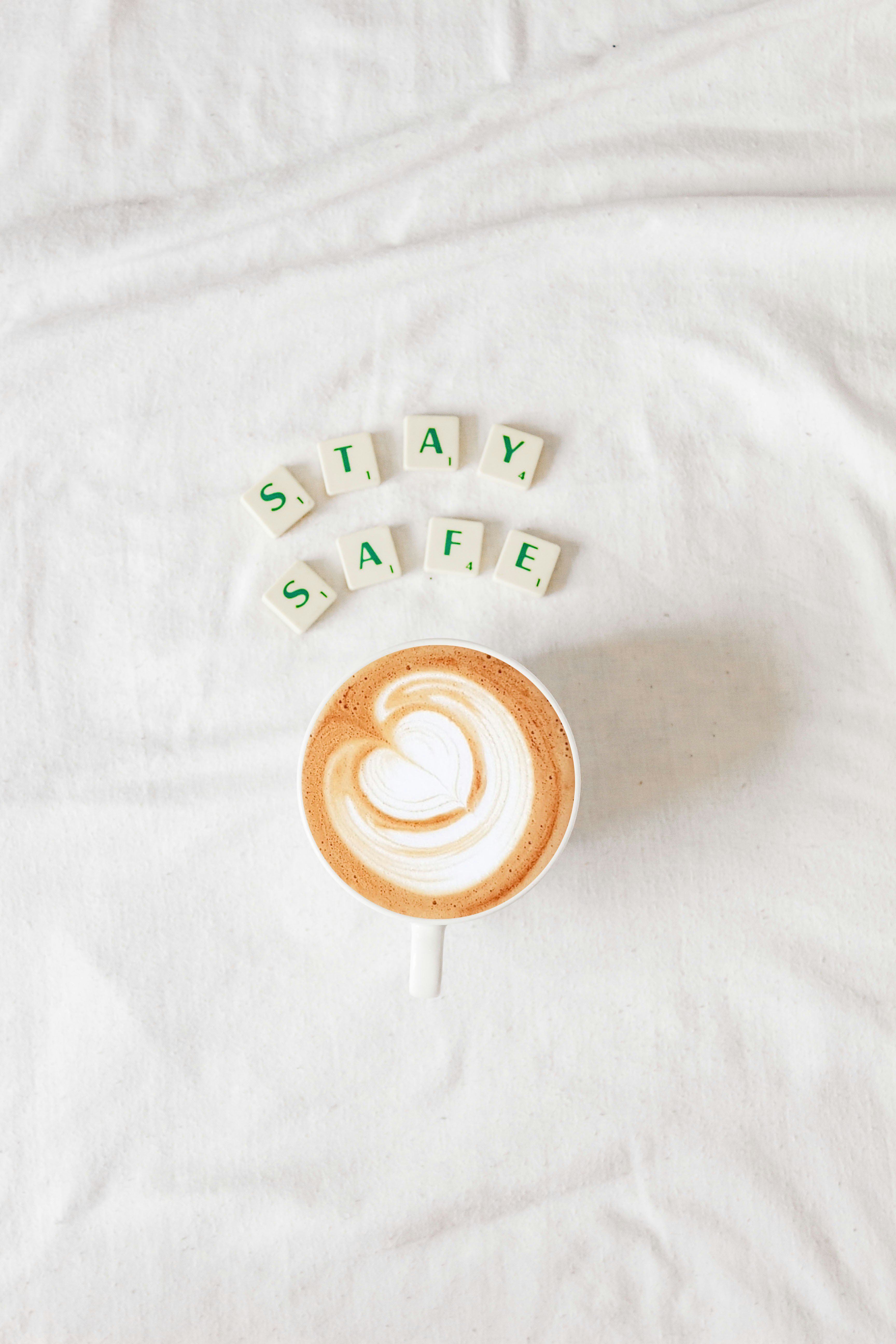 Stay Safe Coffee Flat Lay