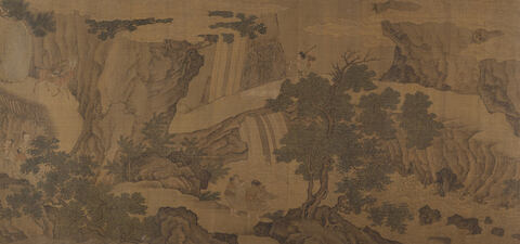 Ancient Chinese Mountain Figure Painting