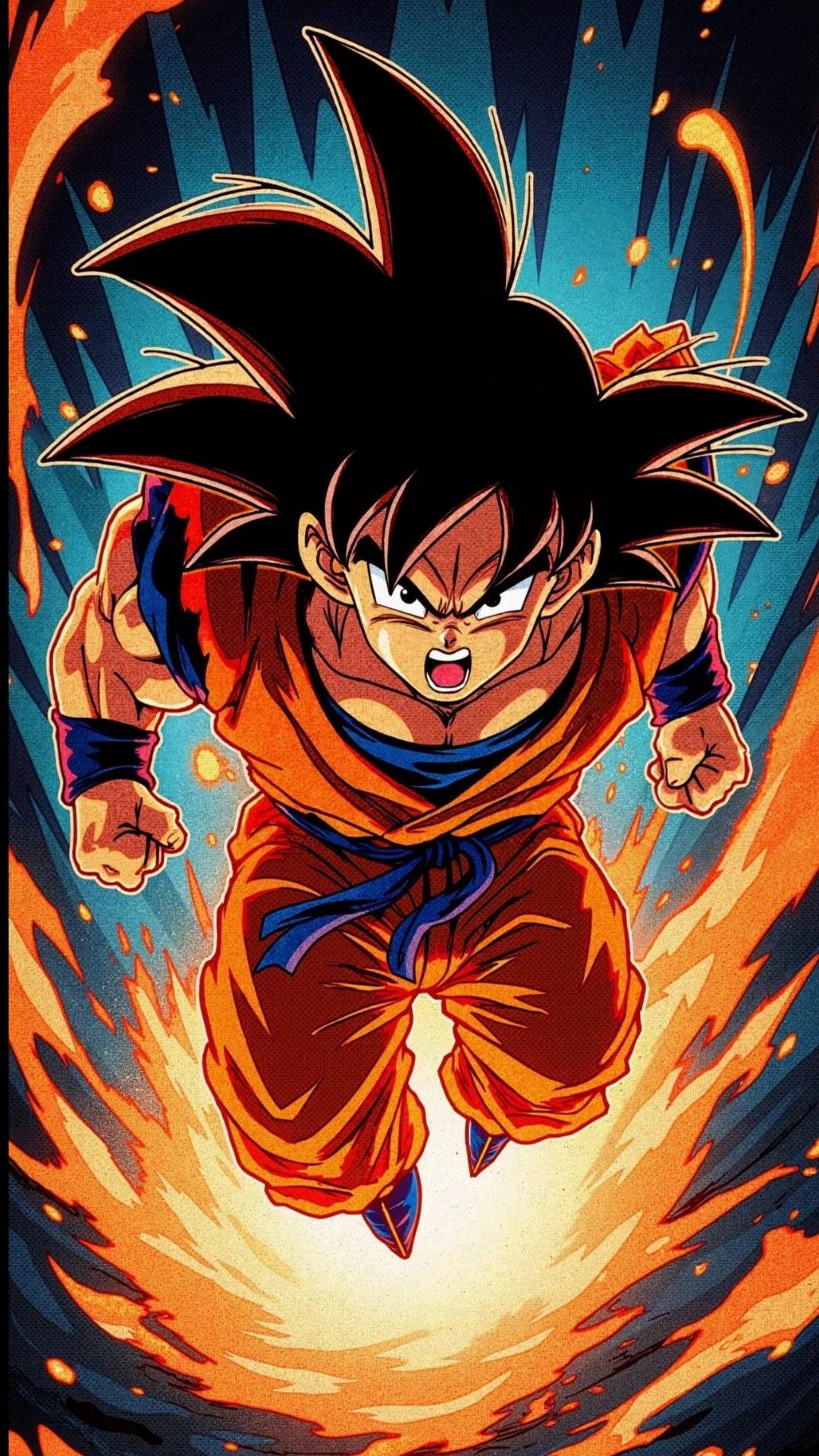 Charging Goku from Dragon Ball