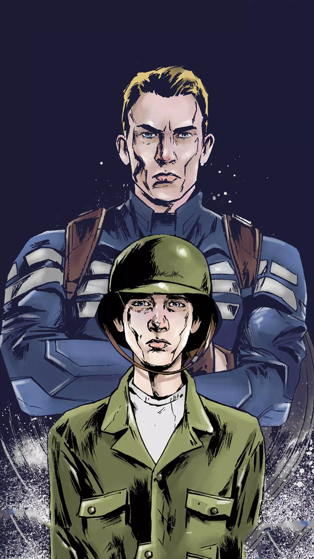 Two Captain America Portraits