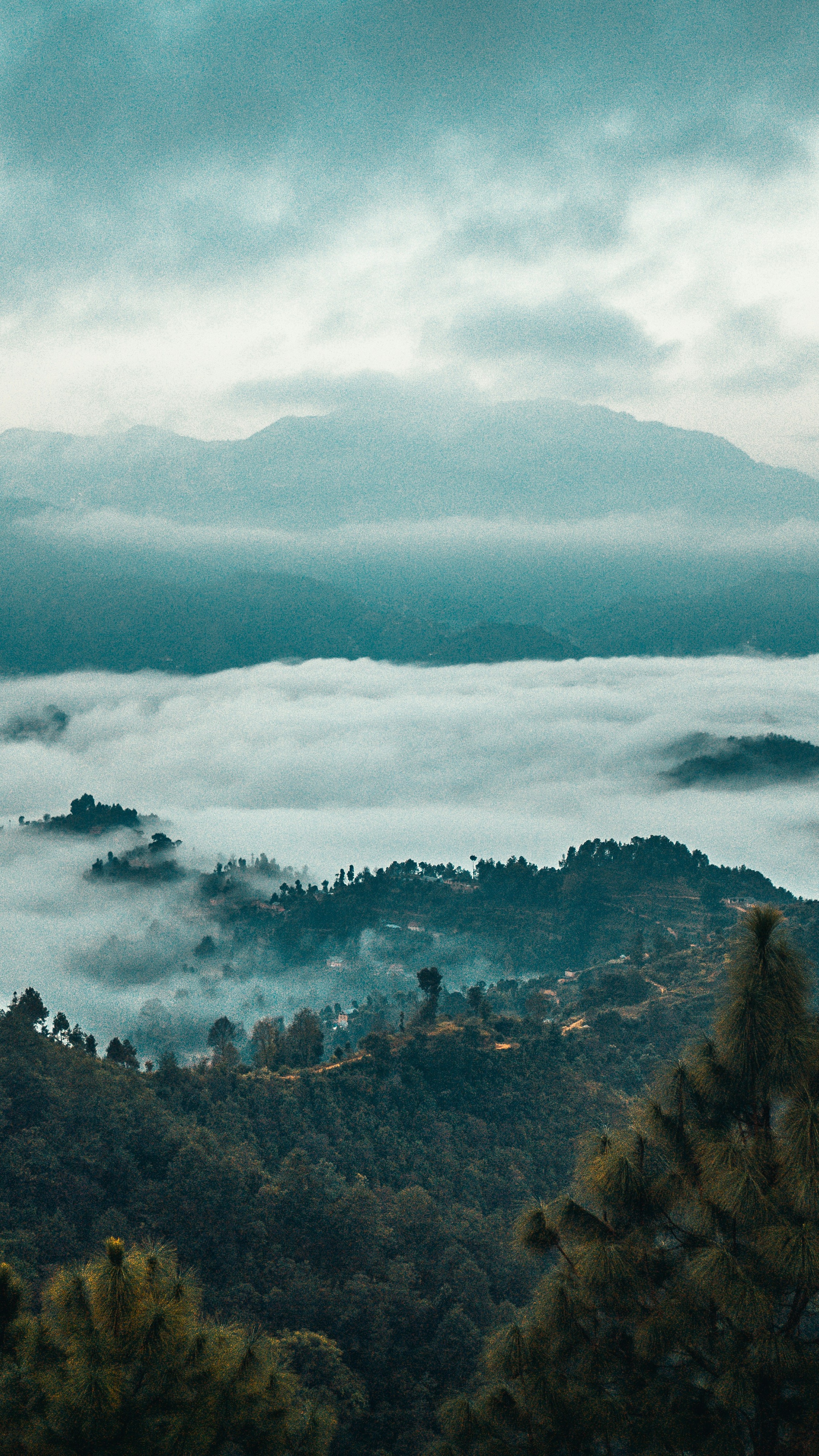 Misty Mountain Sea of Clouds View