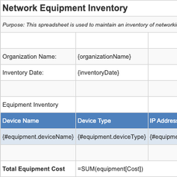 Network Equipment Inventory