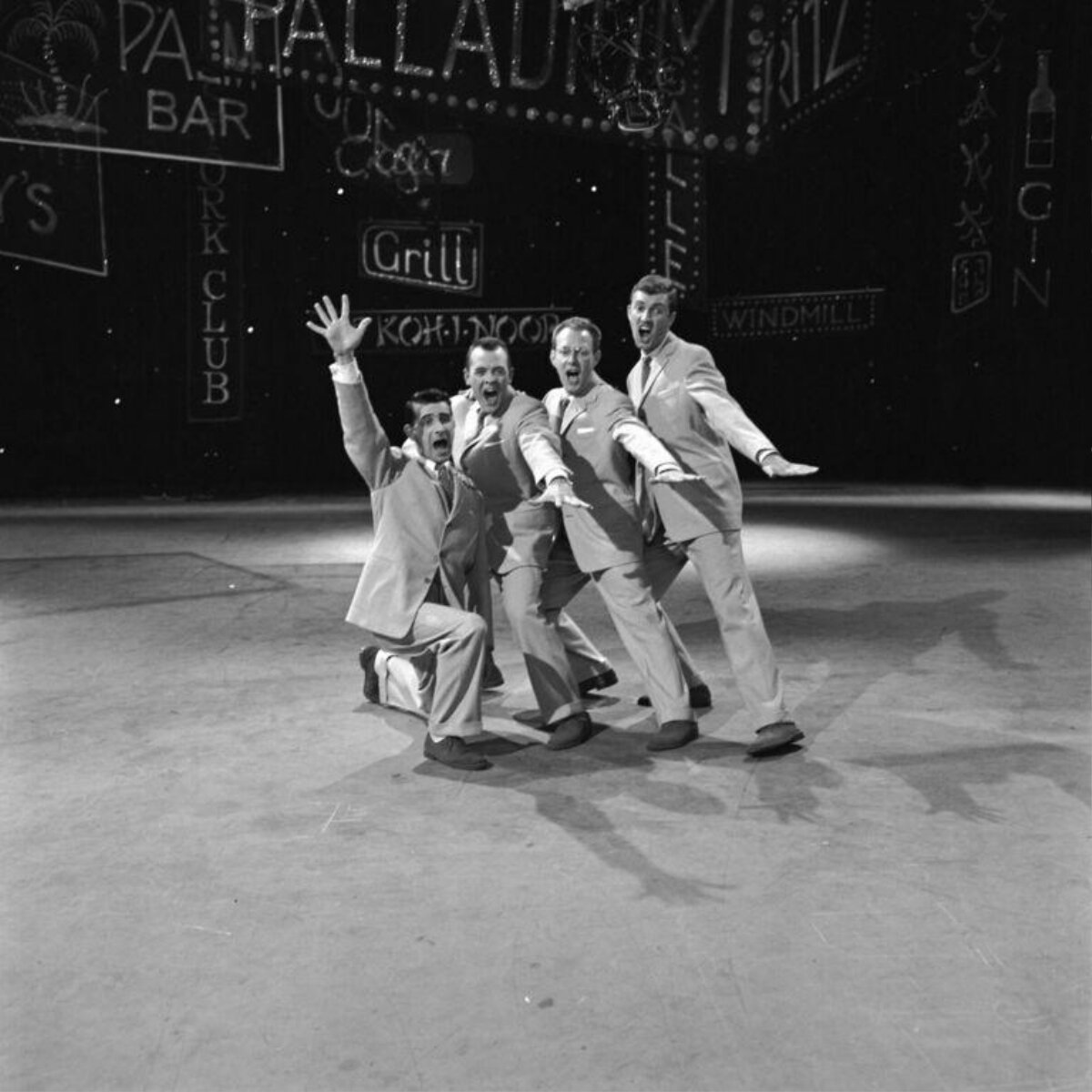 Four Vocal Performers On Stage
