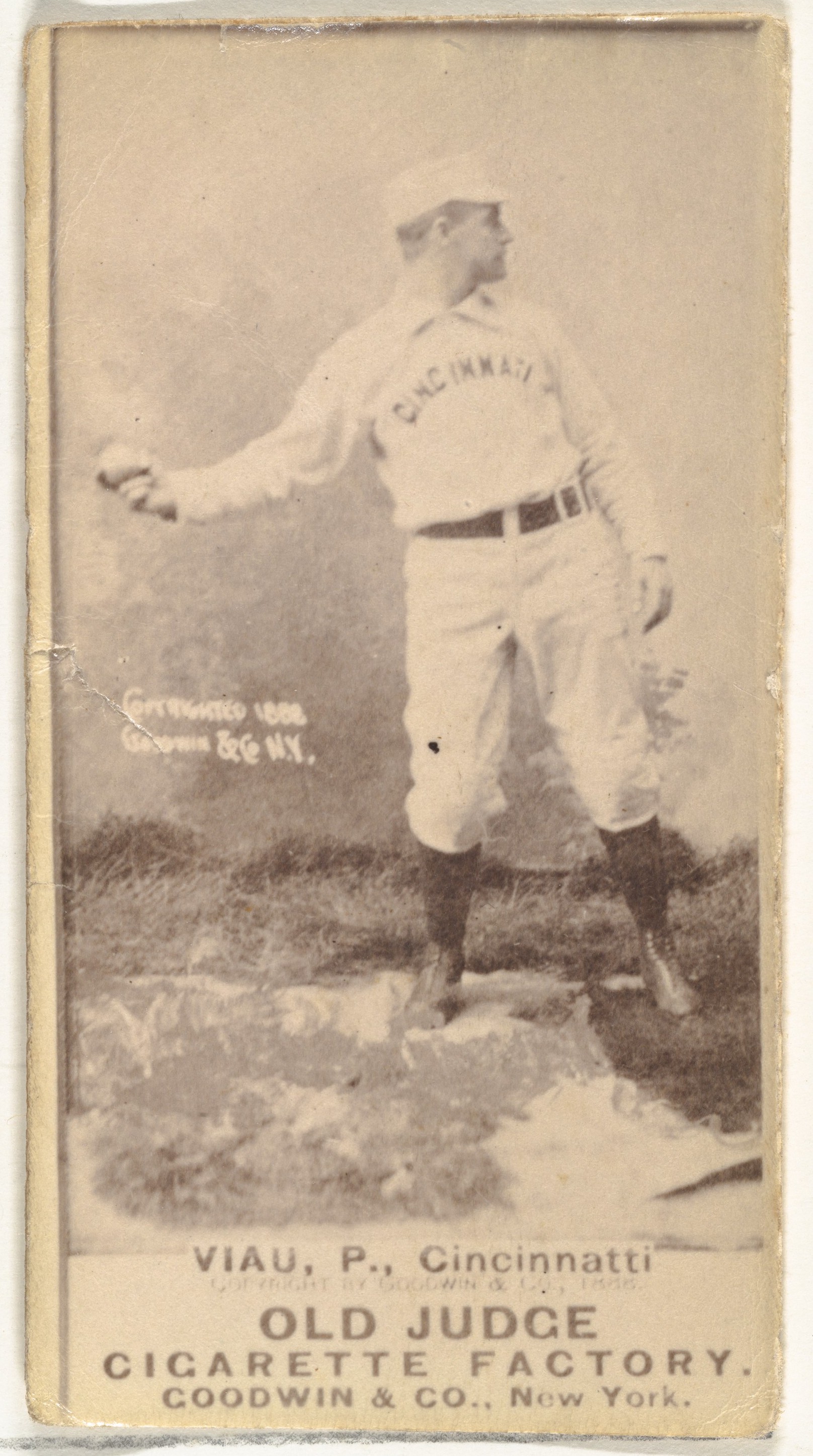 Vintage Cincinnati Baseball Cigarette Card