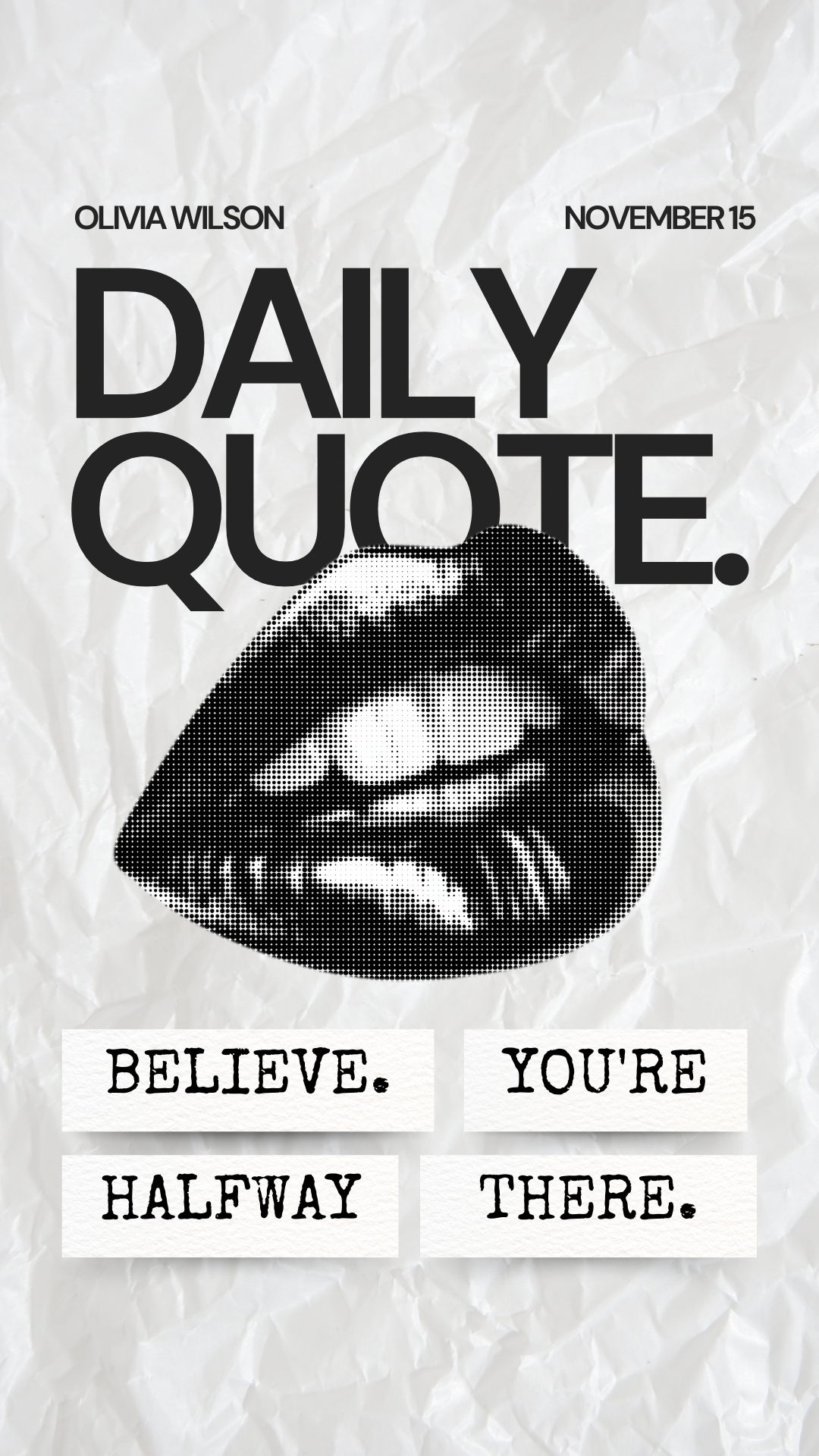 Daily Motivational Quote Poster
