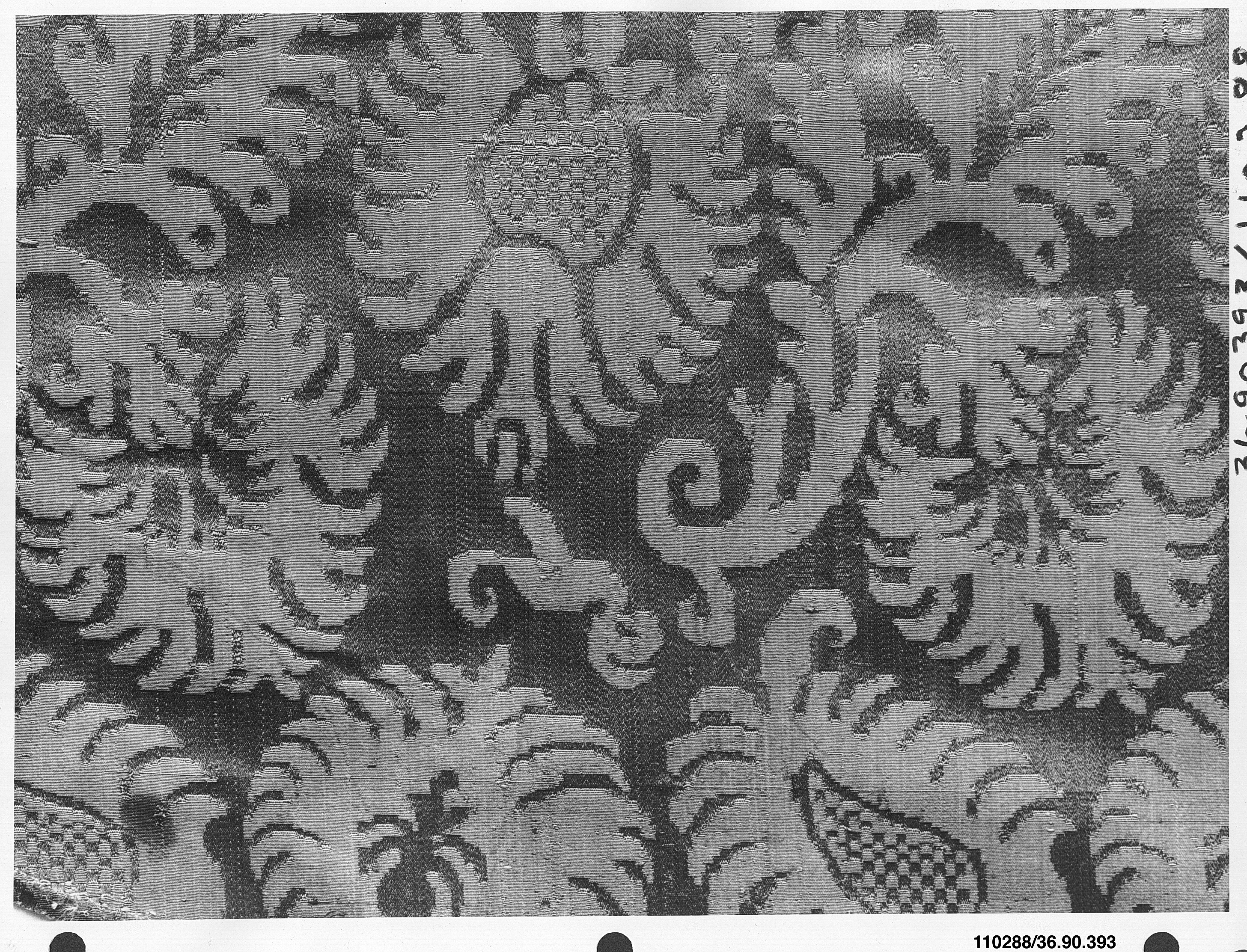 Ornate Damask Woven Textile
