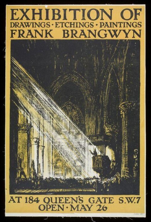 Frank Brangwyn Art Exhibition Poster