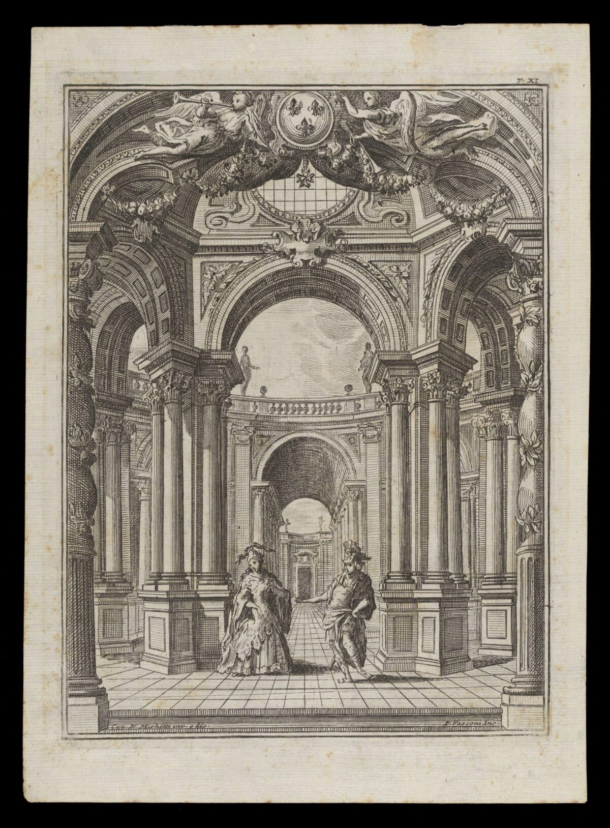 Grand Palace Interior Engraving