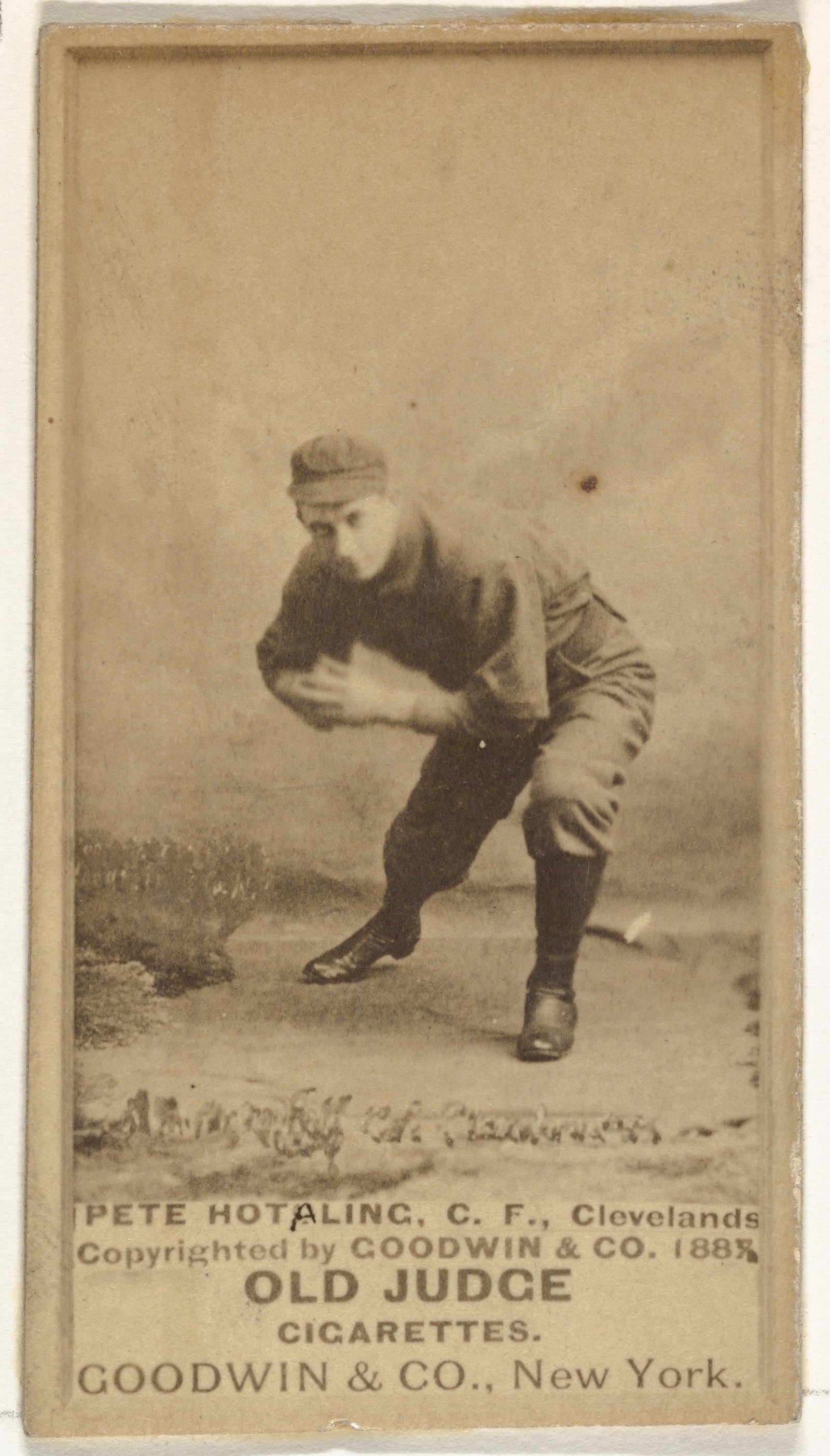 Pete Hotaling Old Judge Cigarette Baseball Card