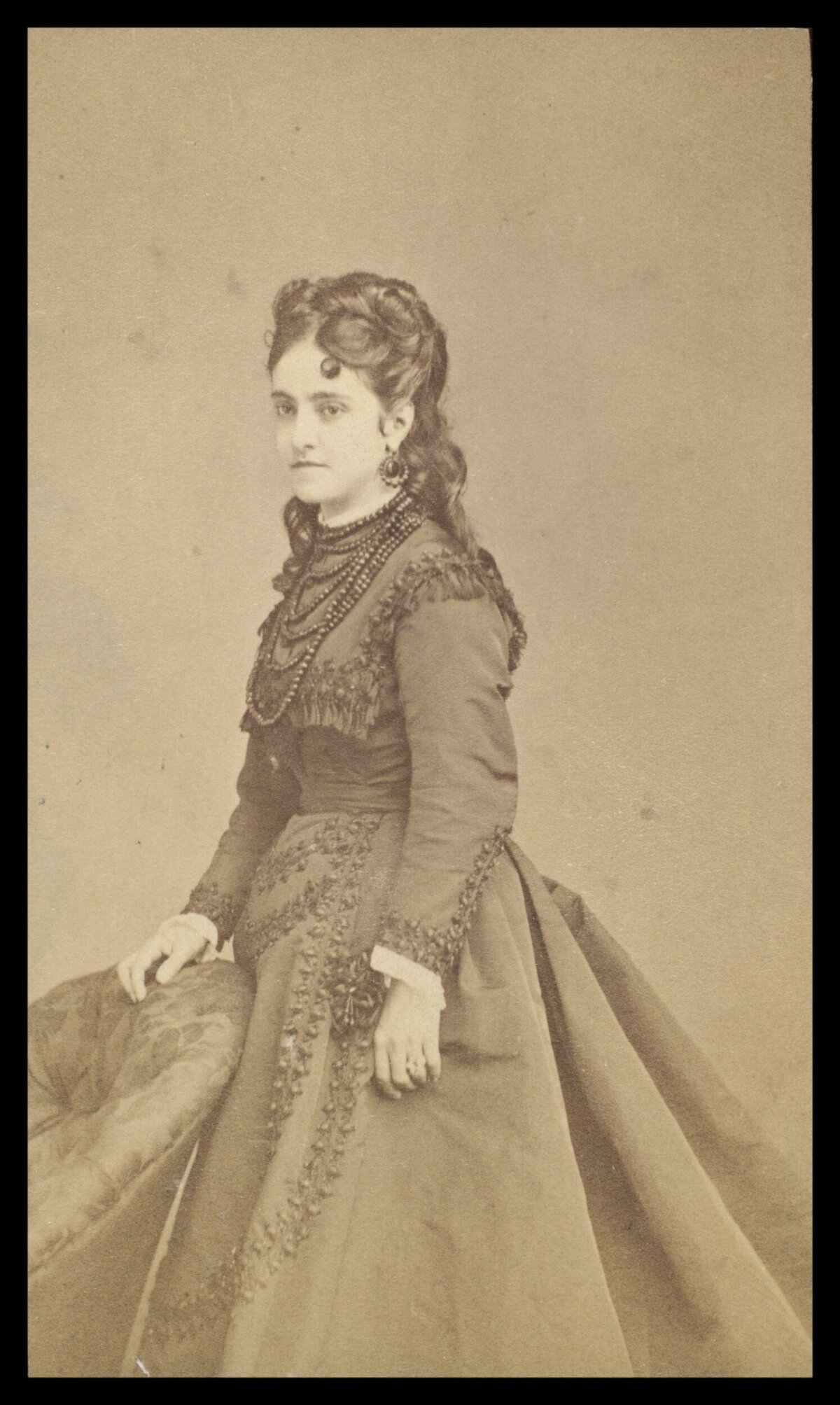 Victorian Woman Studio Portrait