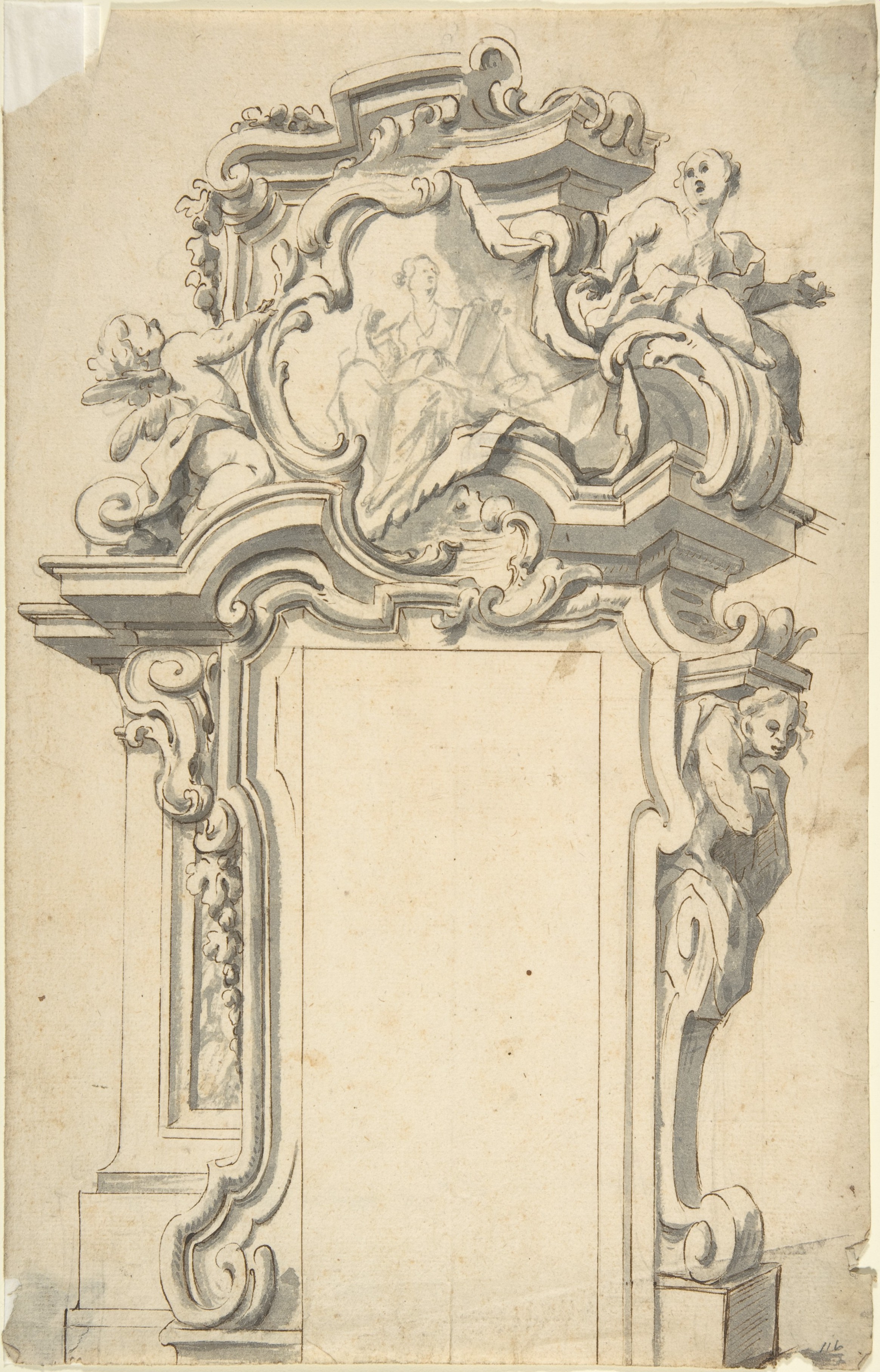 Ornate Architectural Frame Sketch