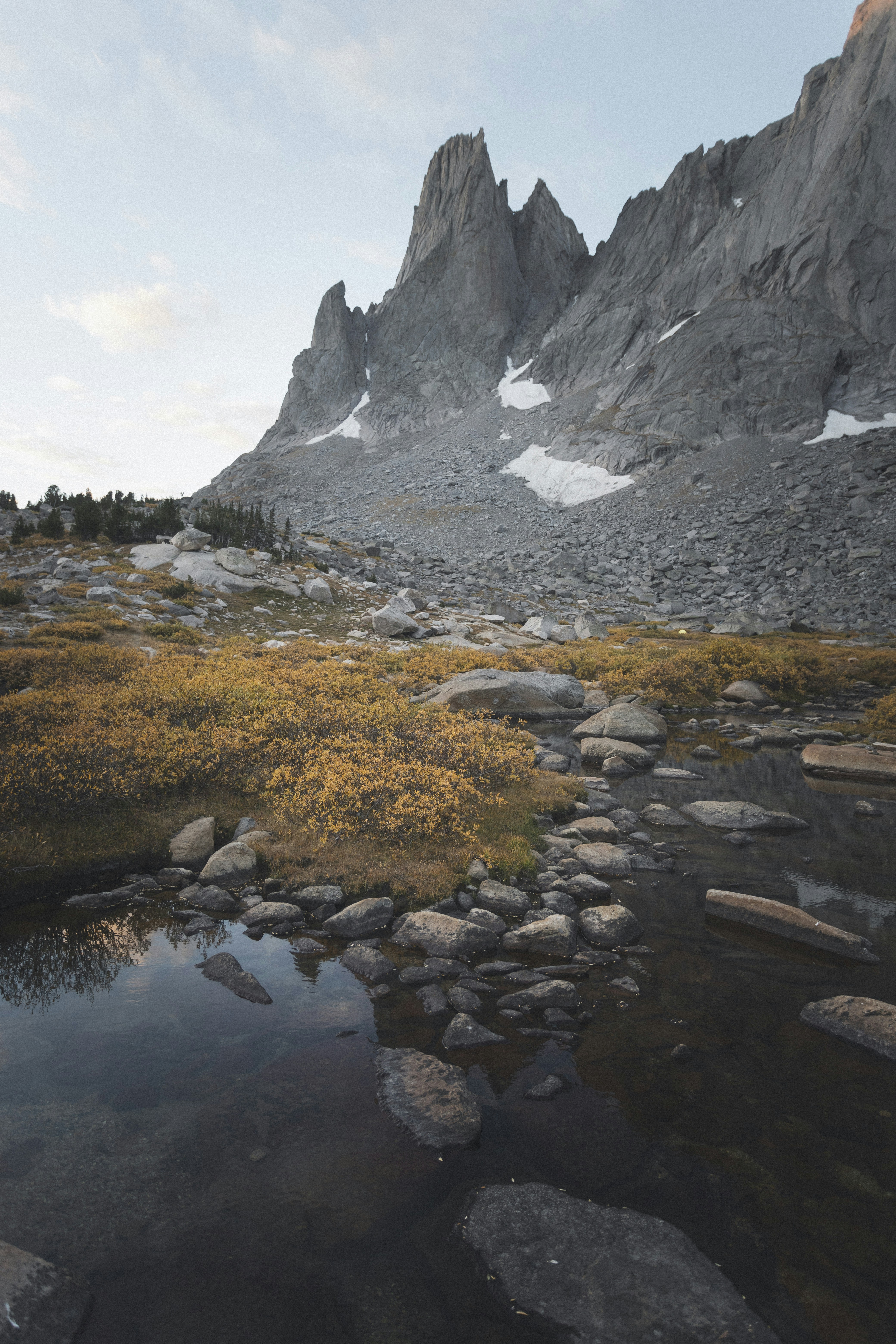 Autumn Mountain Stream Landscape