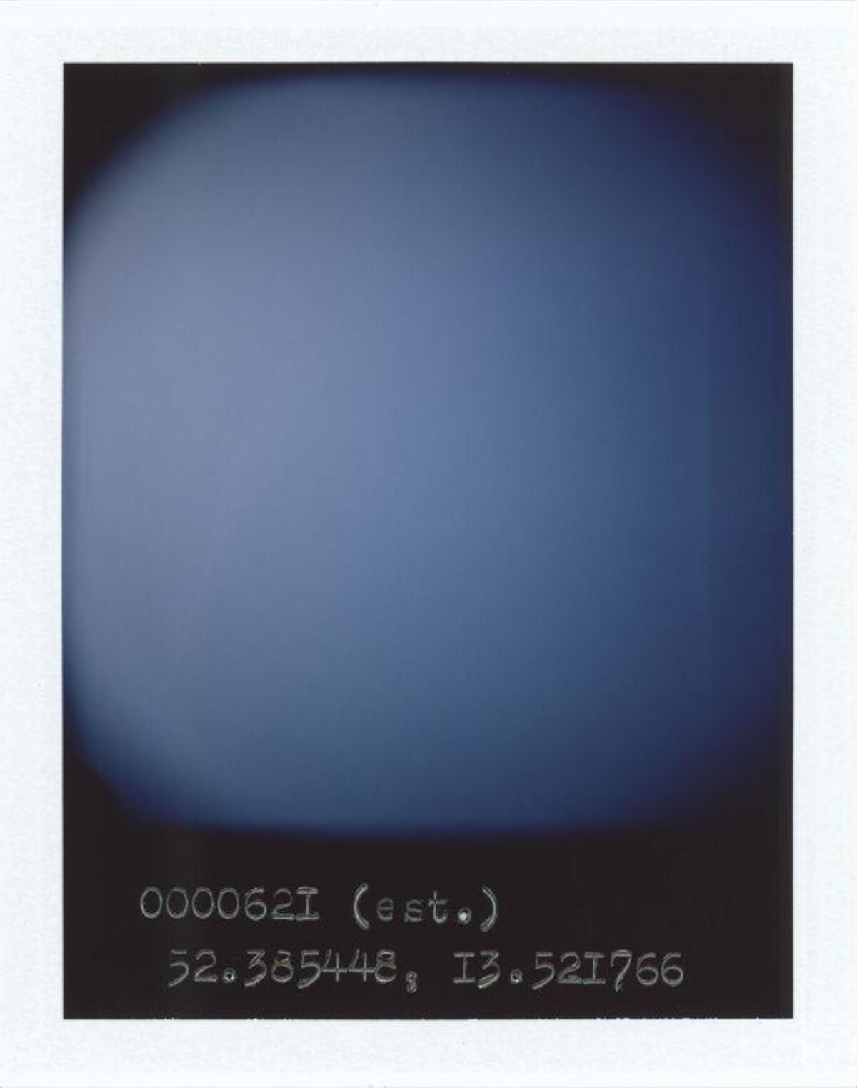 Minimal Polaroid Blue Gradient Photo