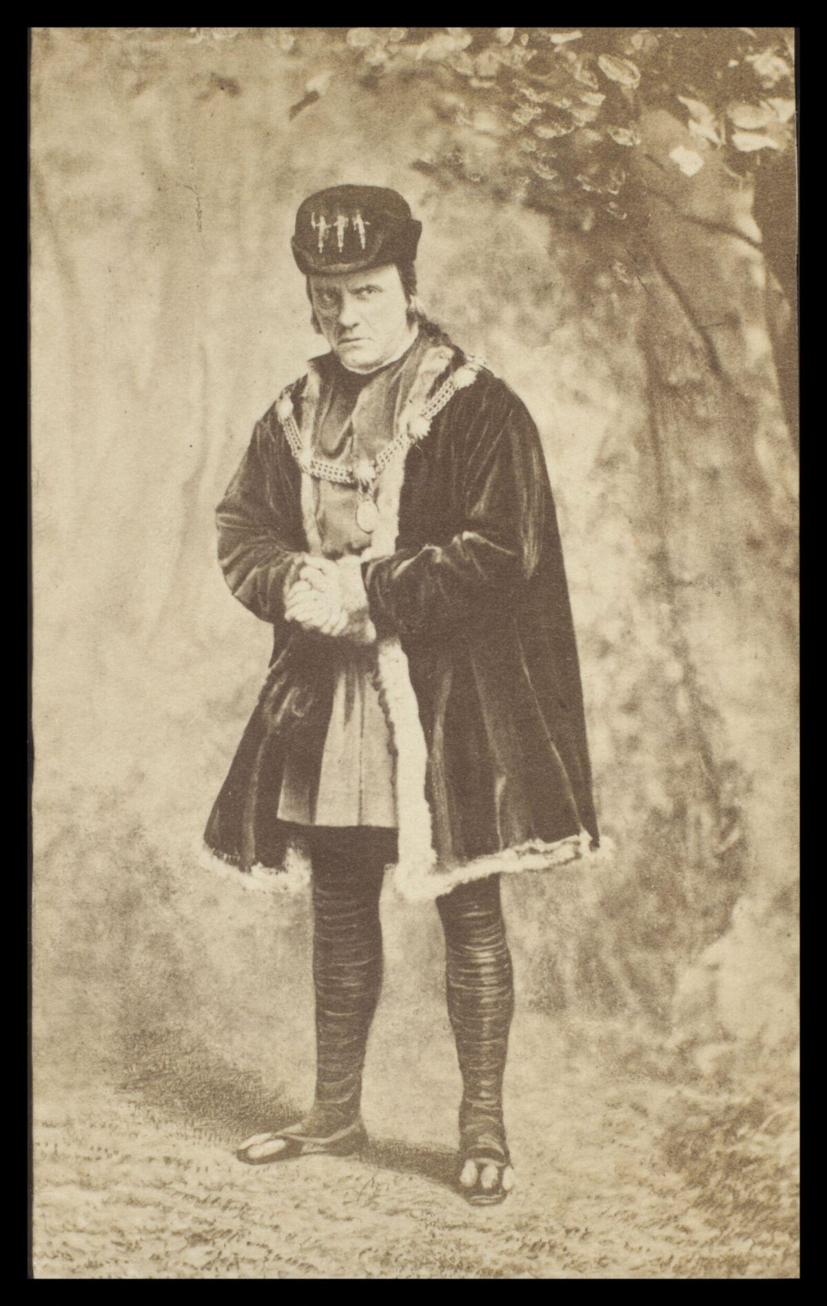 Vintage Portrait of Actor in Historical Costume