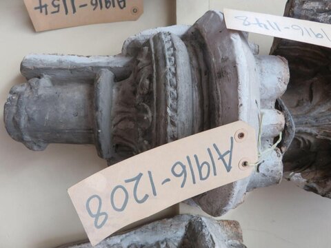 Tagged Plaster Architectural Fragment