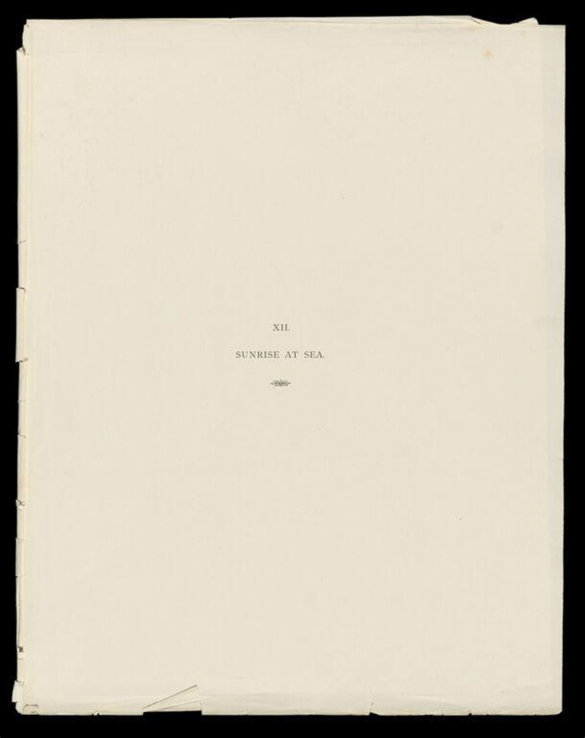 Sunrise at Sea Chapter Title Page