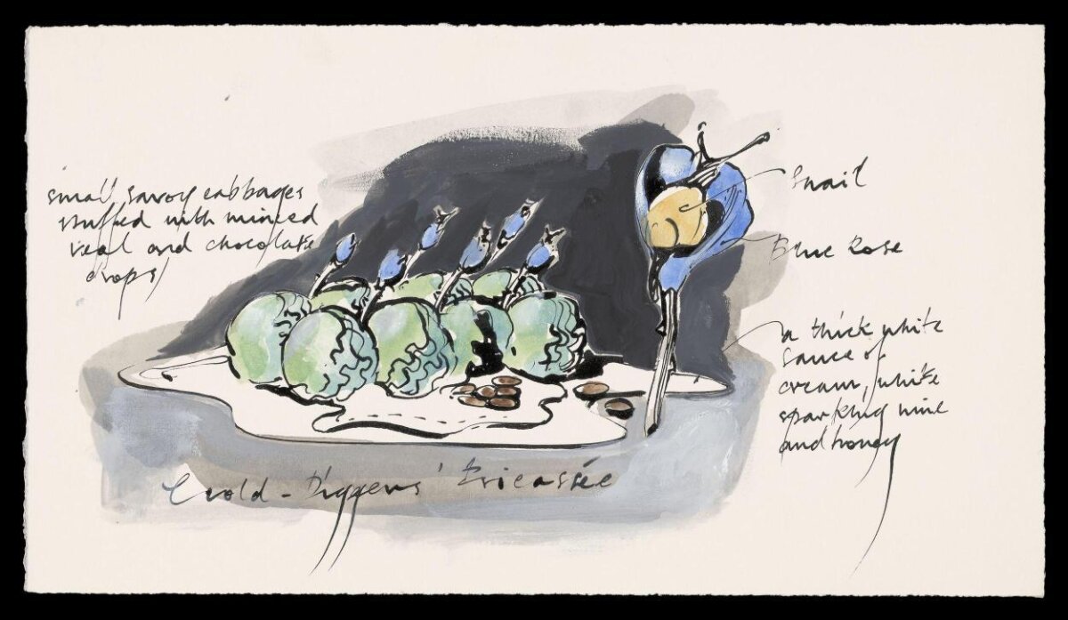 Hand Drawn Gourmet Dish Sketch