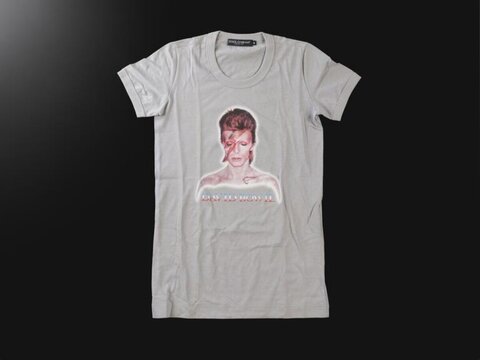 David Bowie Print White T-shirt