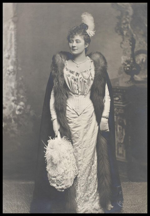 Victorian Woman Full Length Portrait