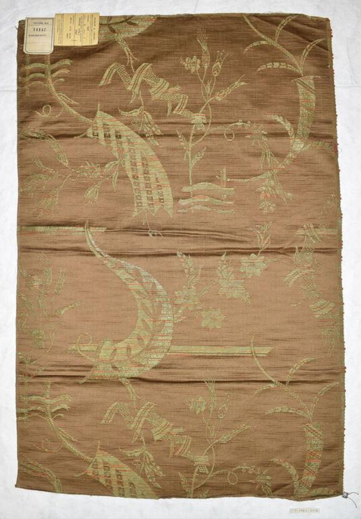 Antique Patterned Woven Fabric Sample
