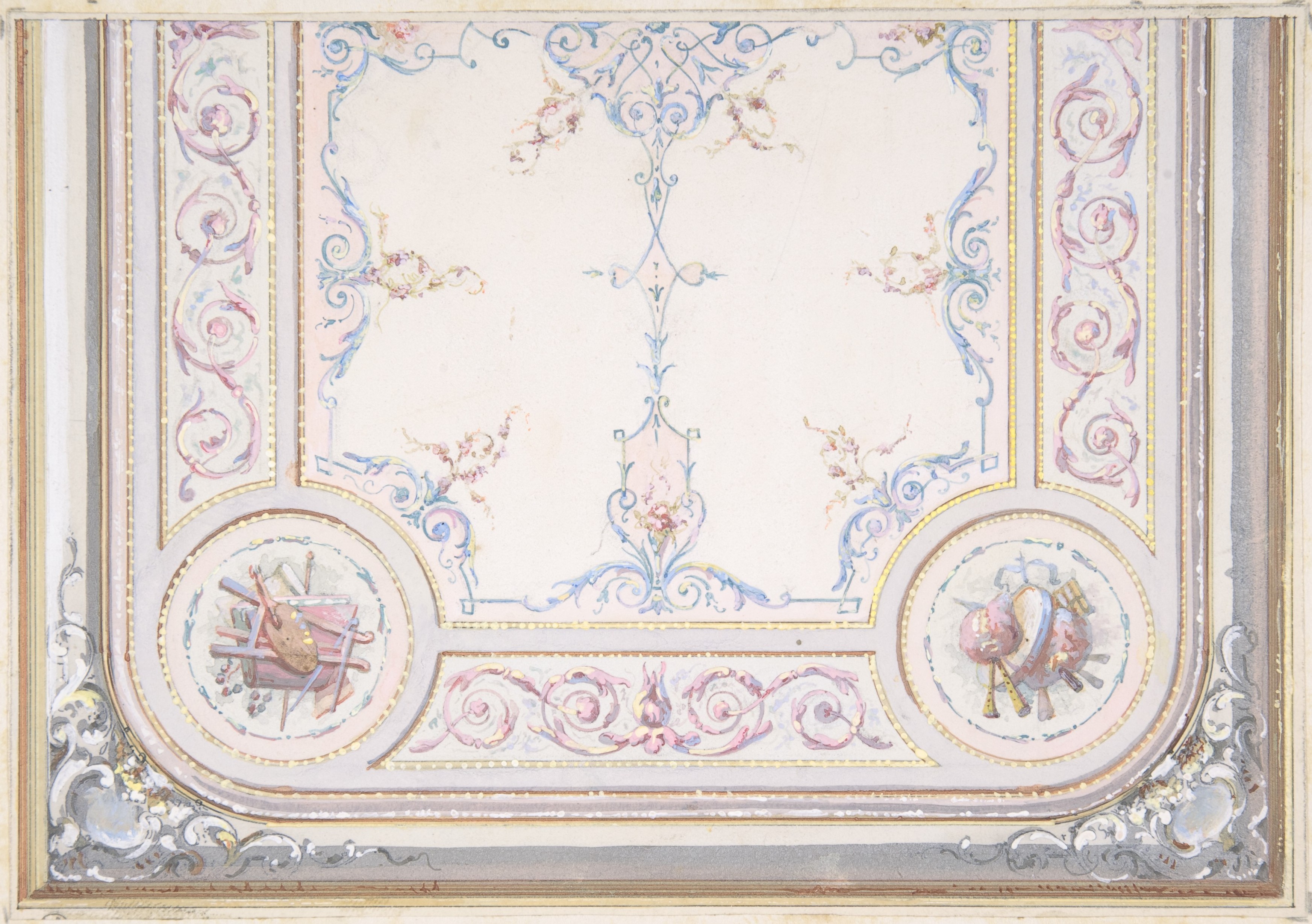 Decorative Ceiling Panel Design Sketch