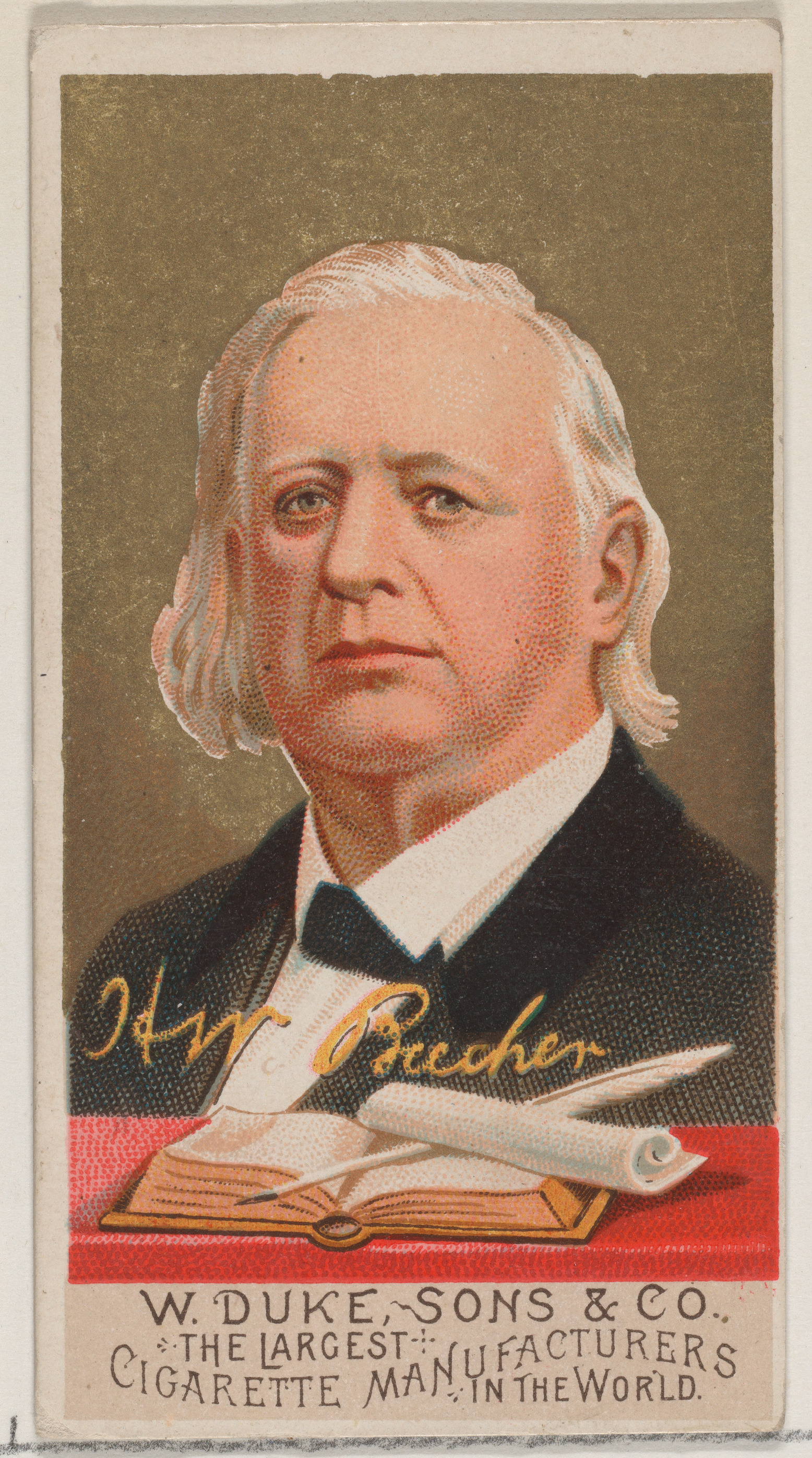 Vintage H.W. Beecher Cigarette Card