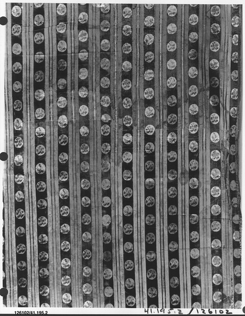 Vintage Striped Circular Pattern Textile