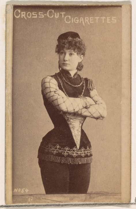 Vintage Cigarette Card Actress Portrait