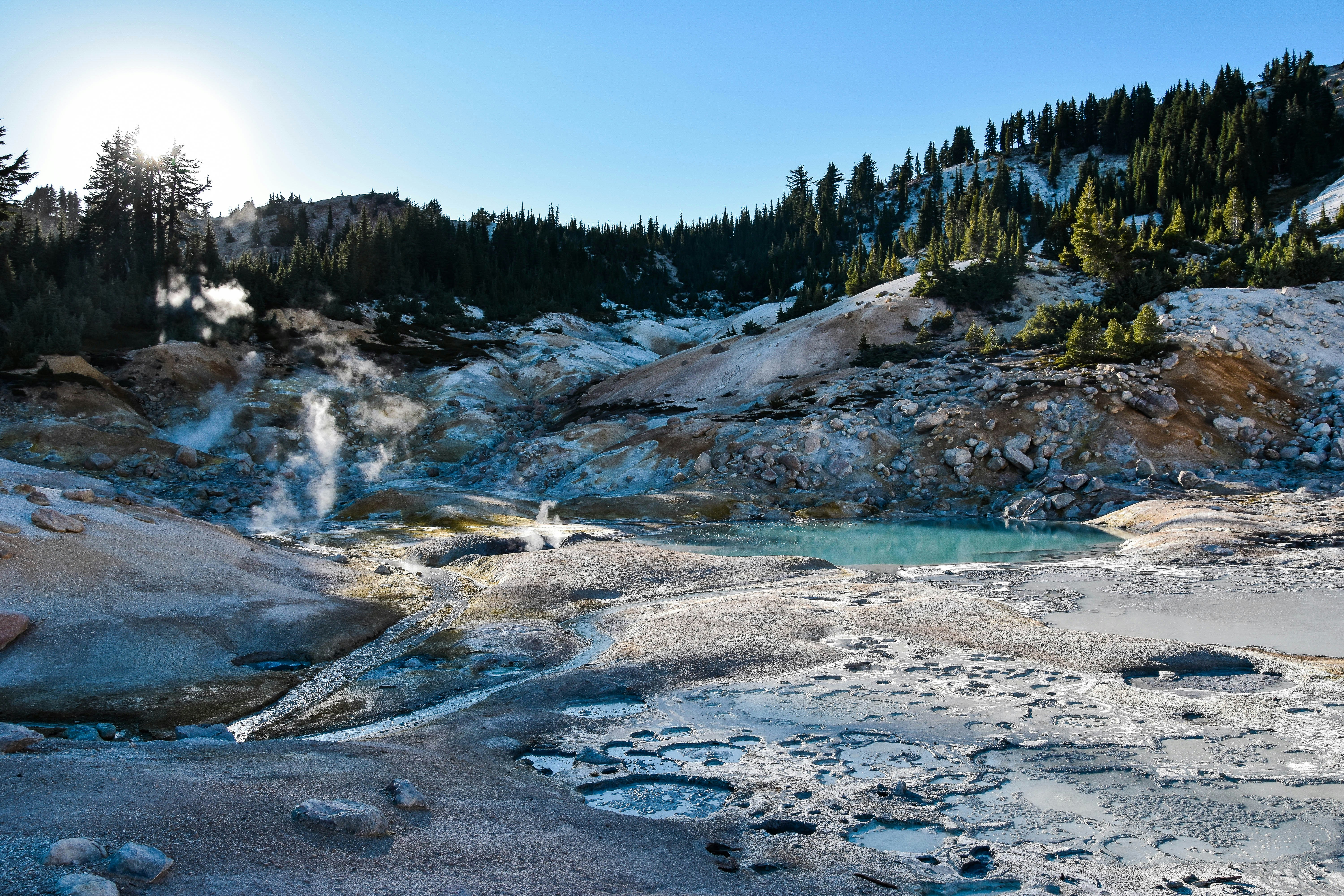 Mountain Geothermal Hot Spring Basin