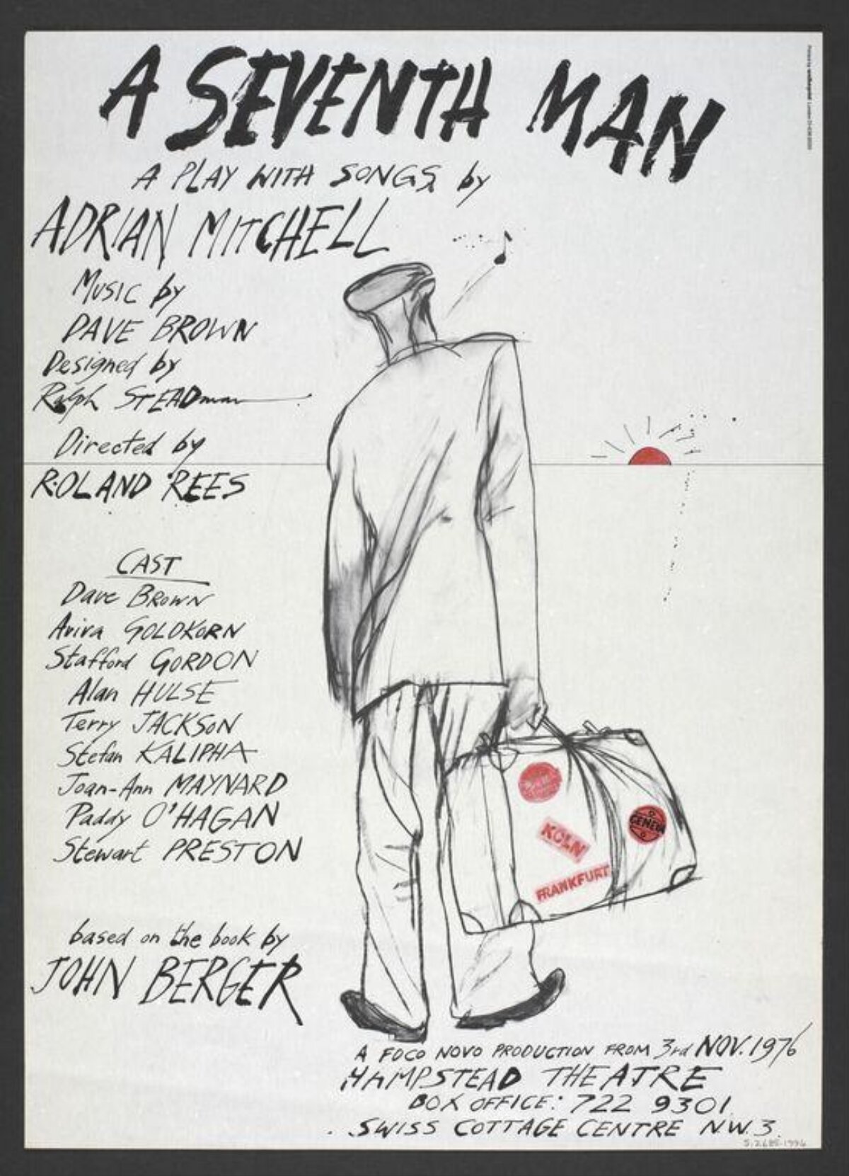 A Seventh Man 1976 Theatre Poster