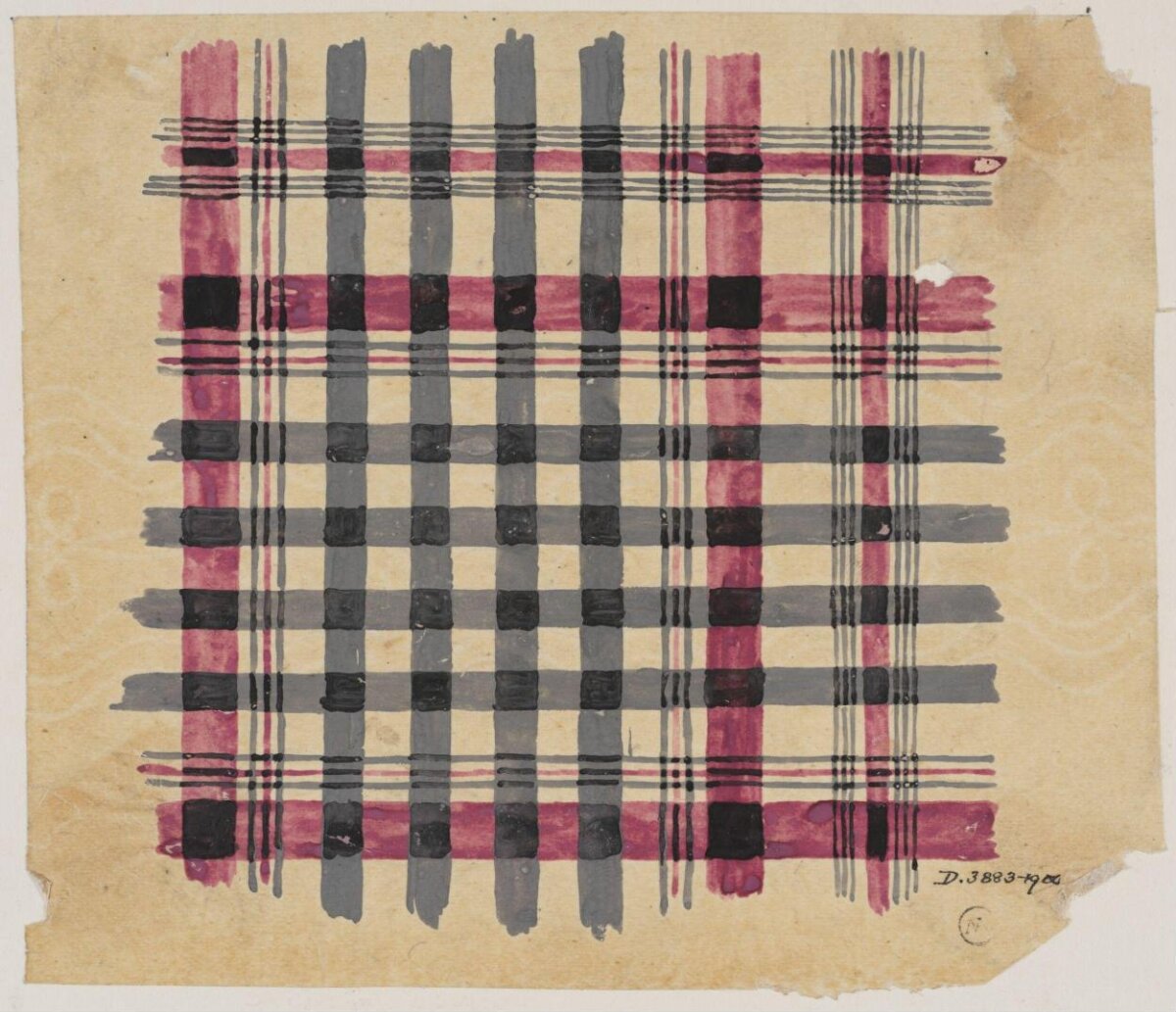 Vintage Plaid Pattern Design