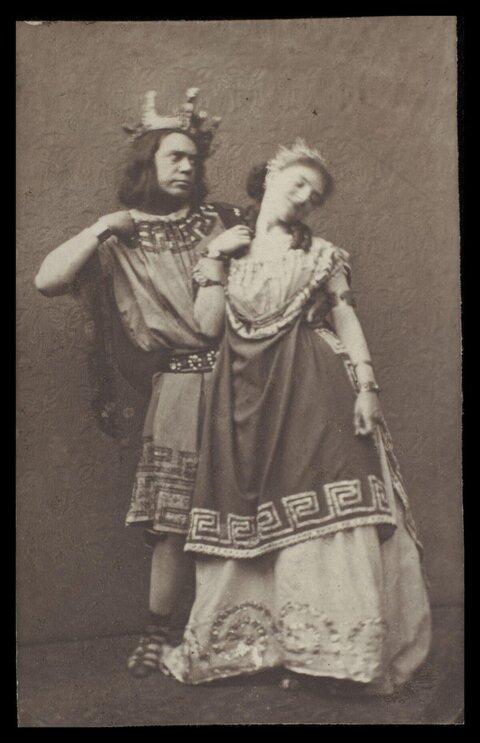 Vintage Theatrical Actors Portrait